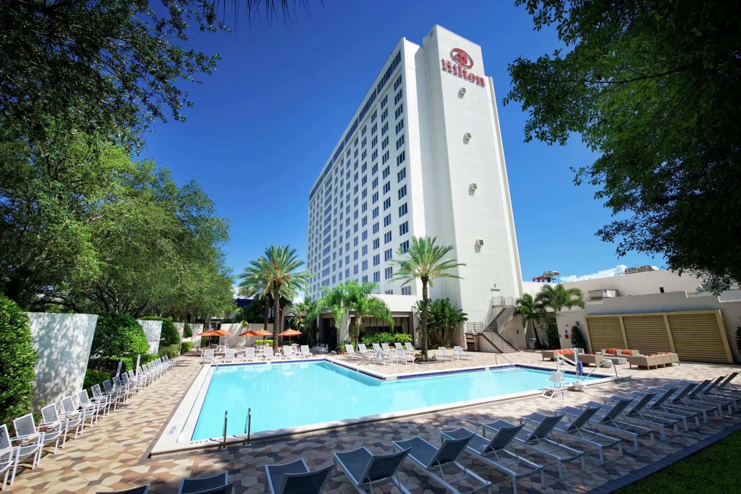 Pool view in Hilton St. Petersburg Bayfront