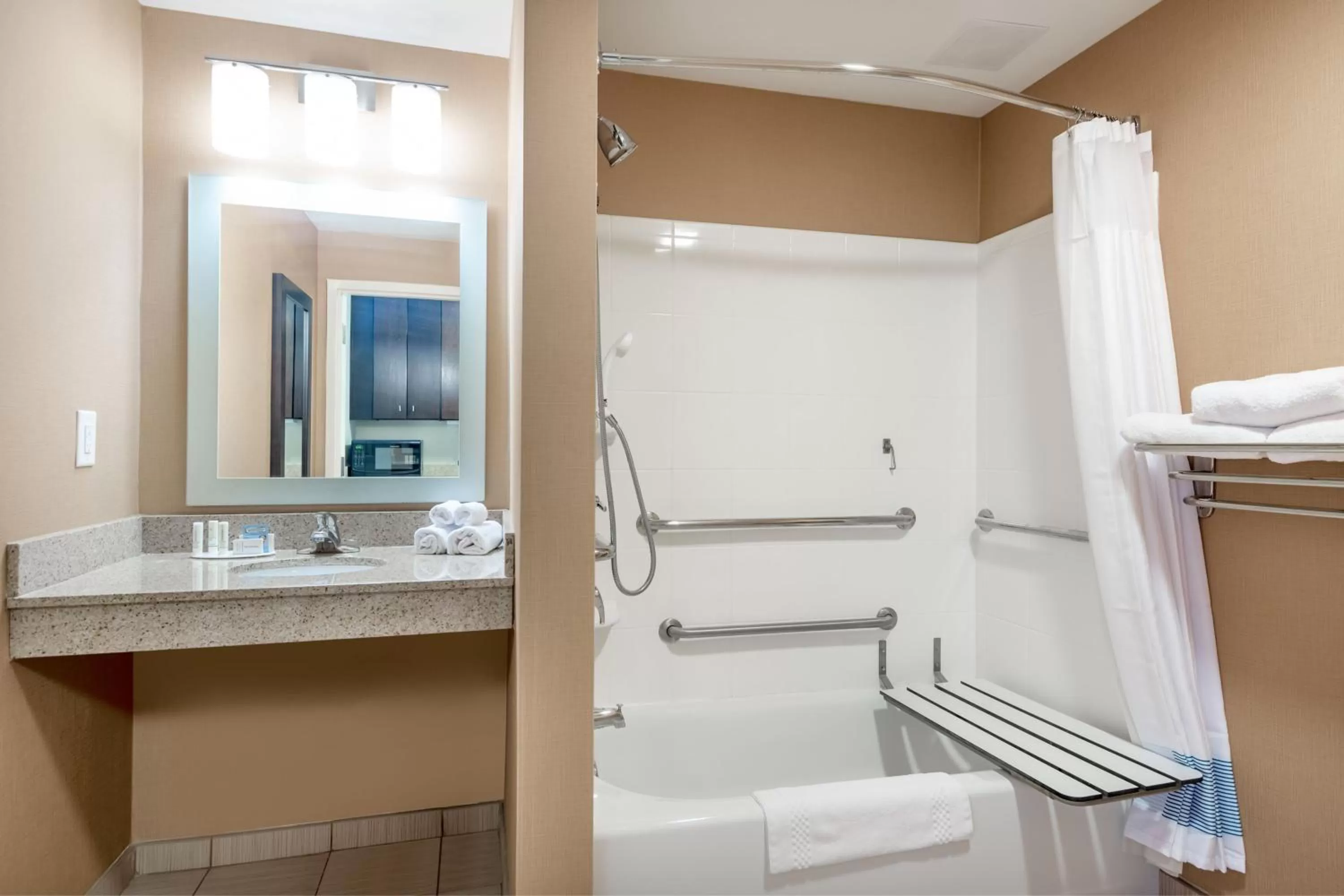 Bathroom in TownePlace Suites by Marriott Charlotte Mooresville