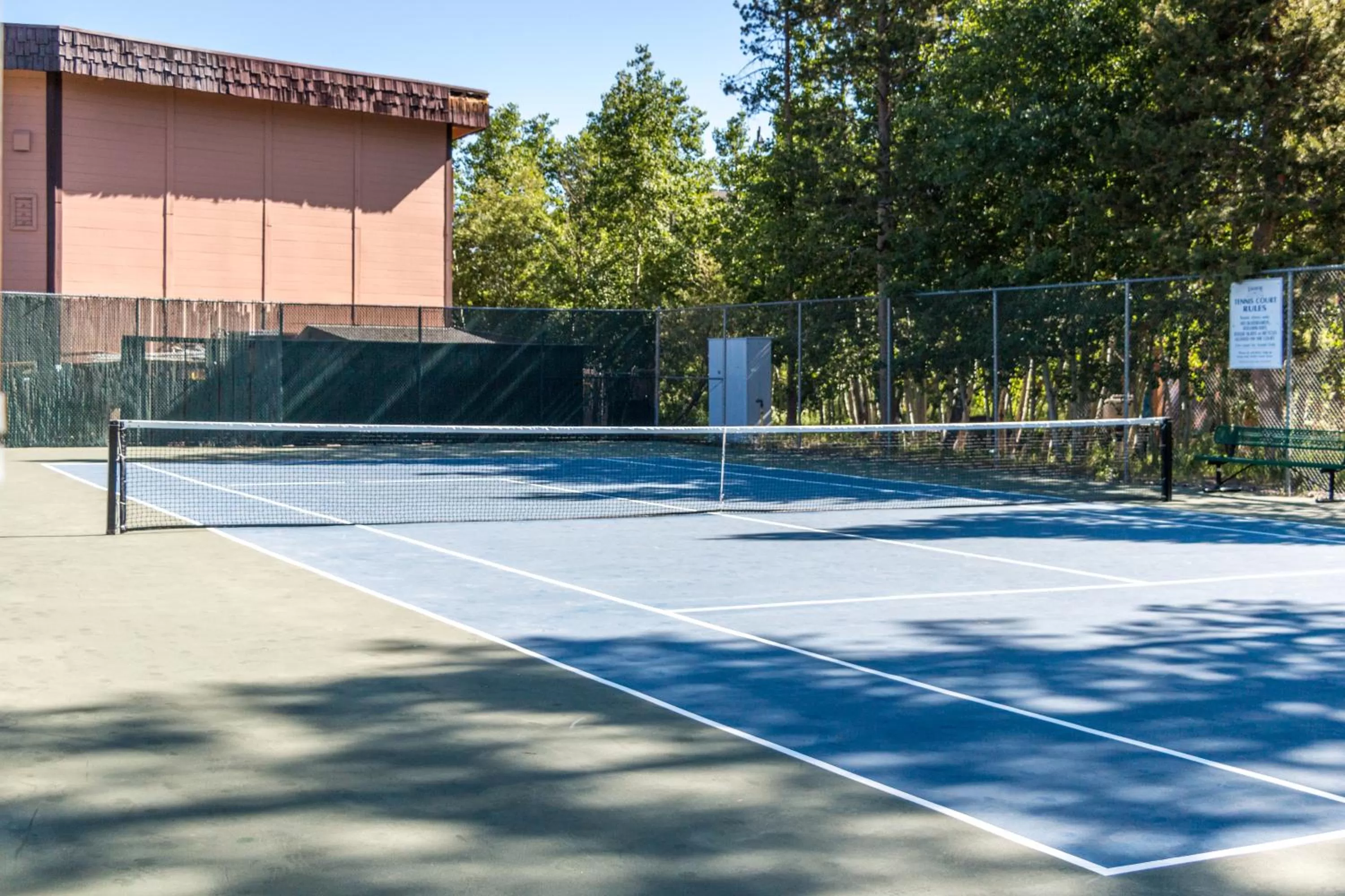 Tennis court in The Tahoe Beach & Ski Club Owners Association
