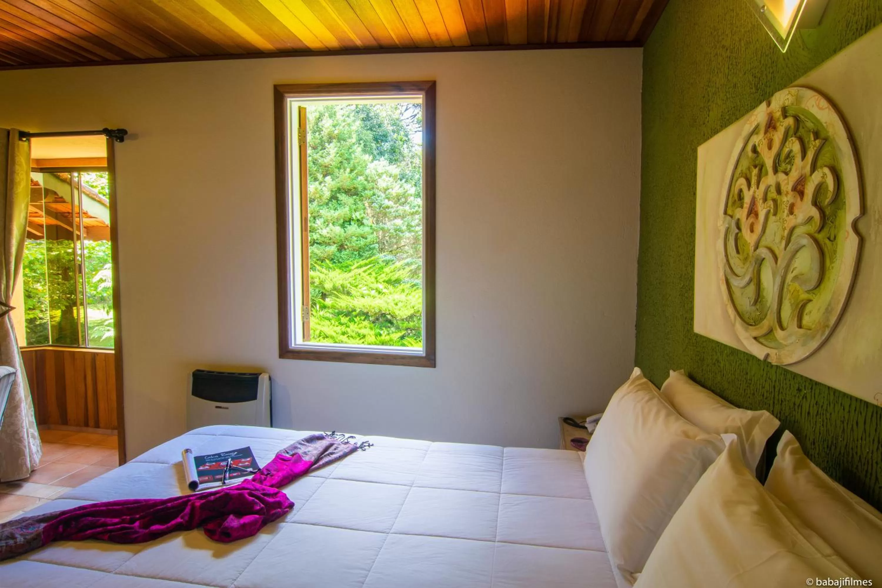 Bed in Pousada Serra Villena