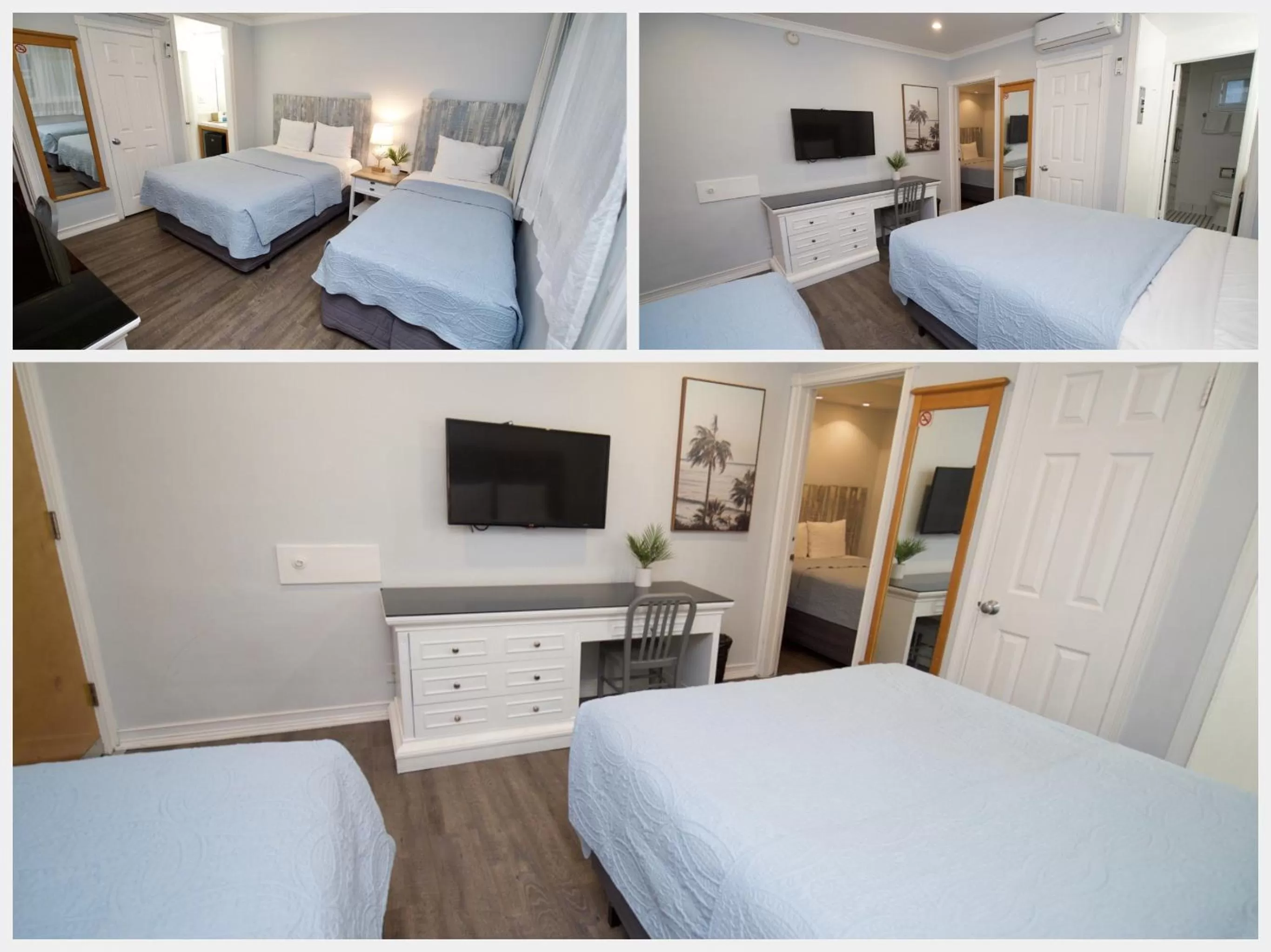 Bed in Ocean Lodge Santa Monica Beach Hotel