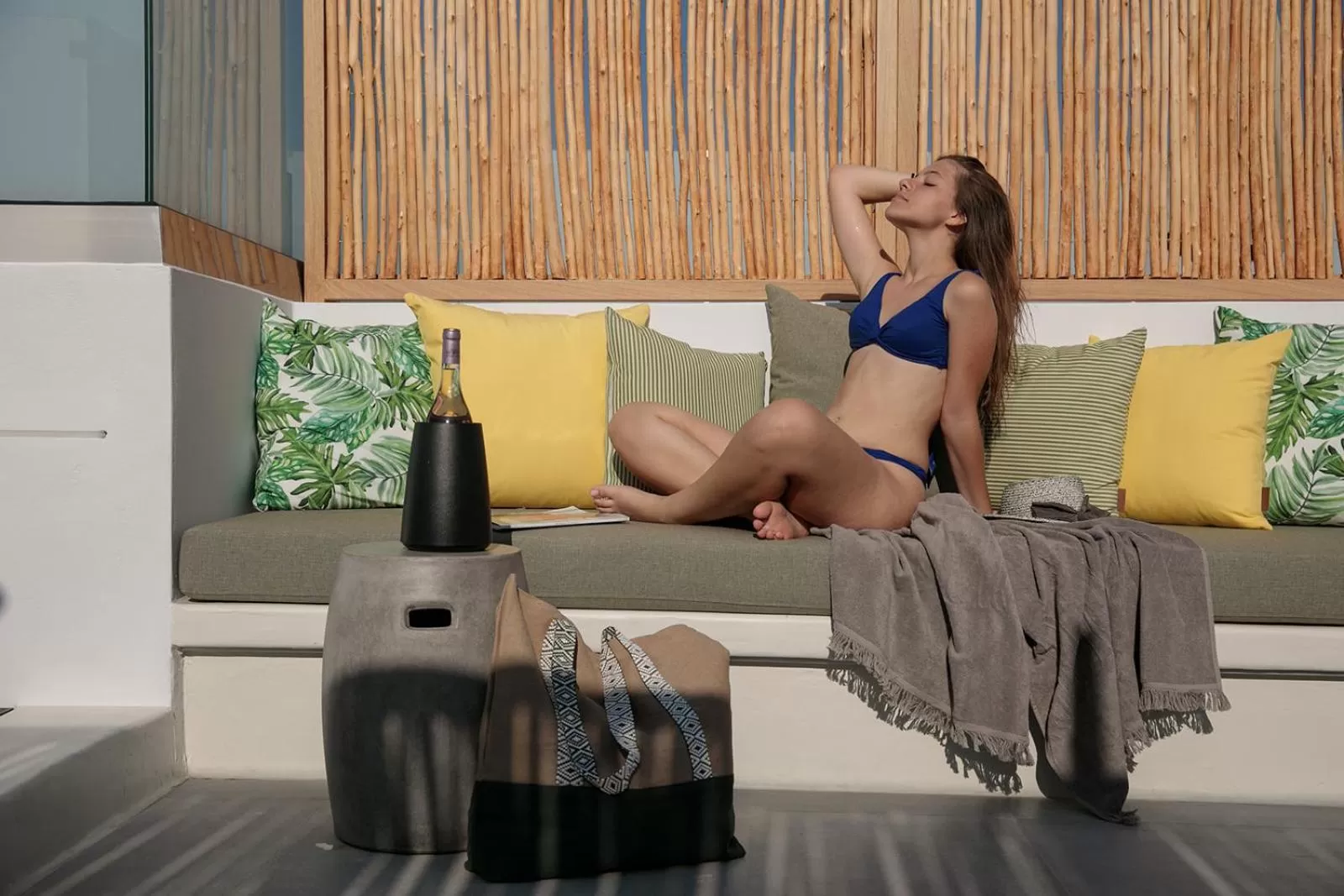 Balcony/Terrace in Makava Suites Naxos