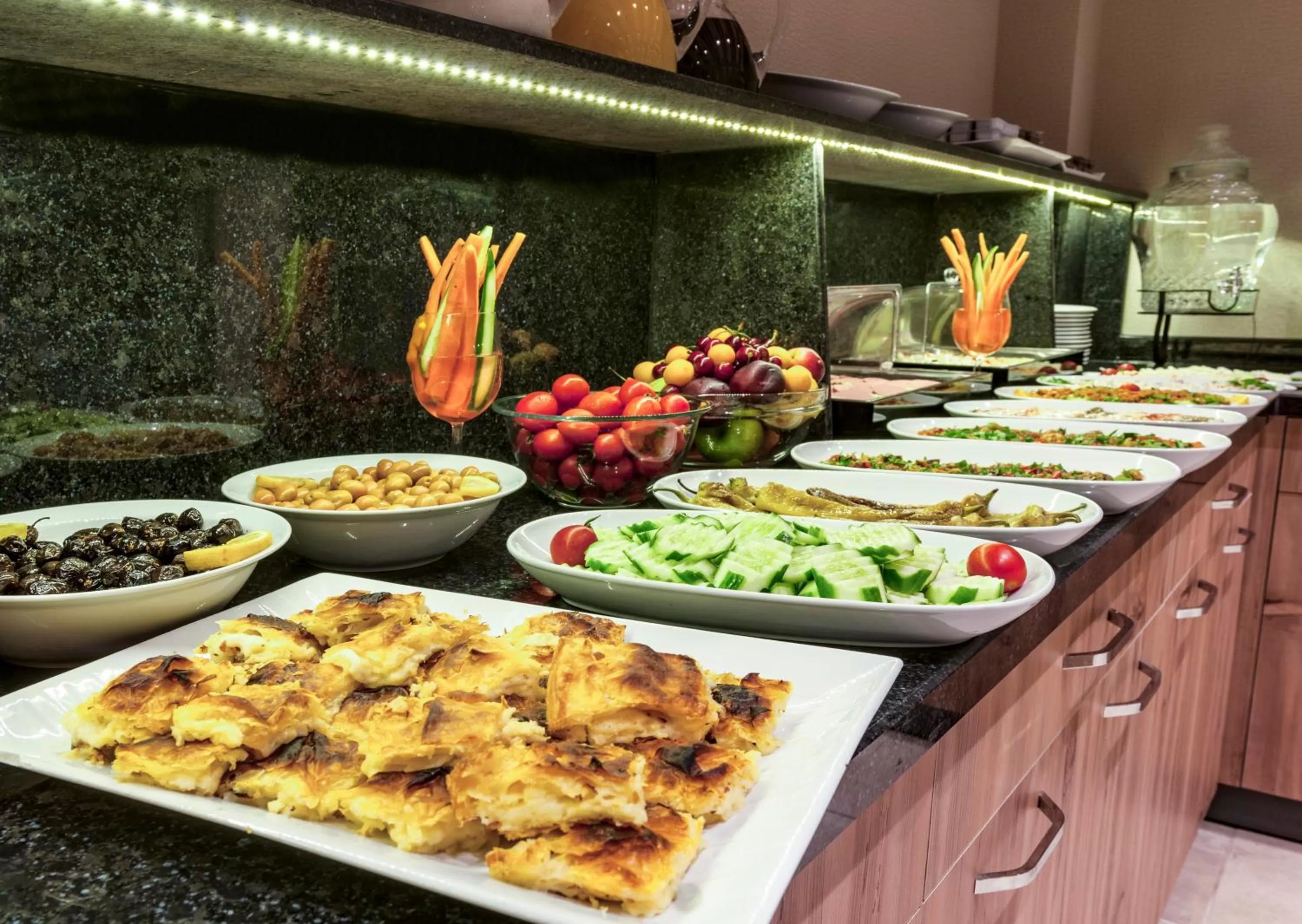 Buffet breakfast in Kupeli Hotel