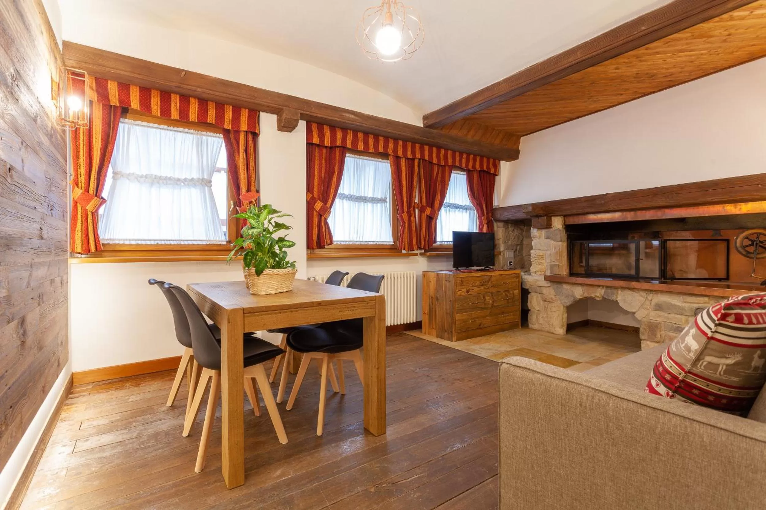 Living room in Residence Le Grand Chalet
