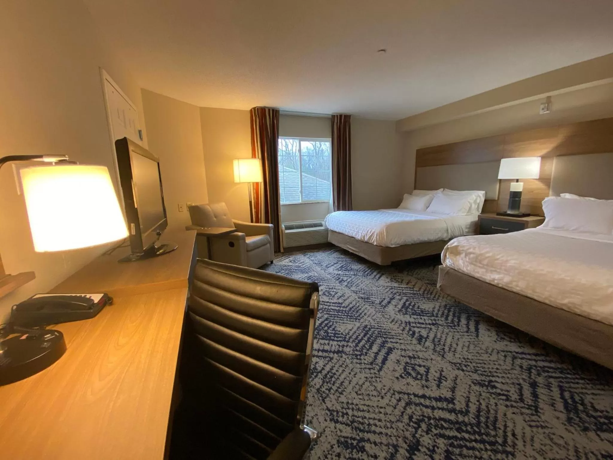 Photo of the whole room, Bed in Candlewood Suites Harrisburg I-81 Hershey Area by IHG