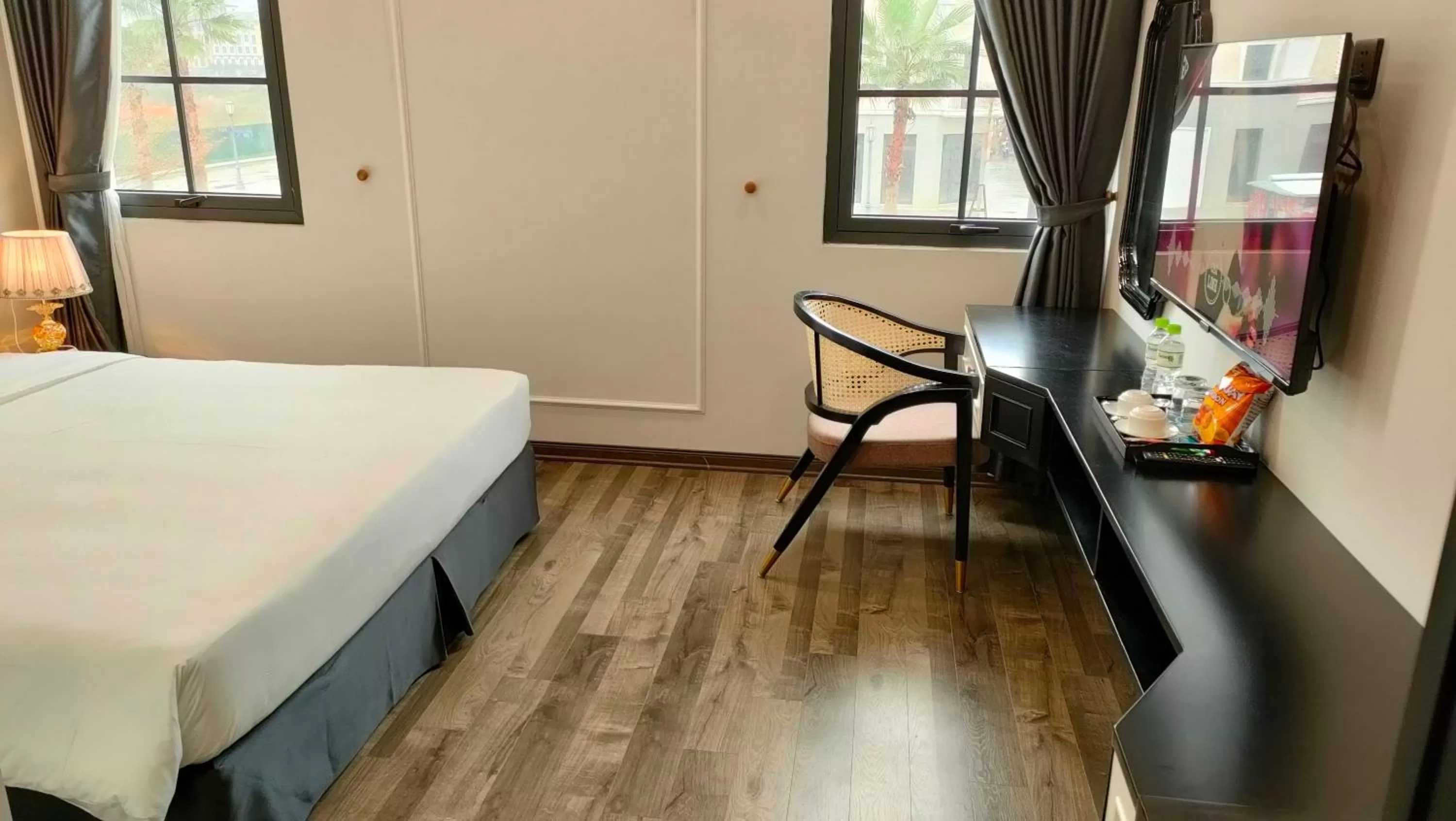 Photo of the whole room, Bed in Halong Lavender Hotel