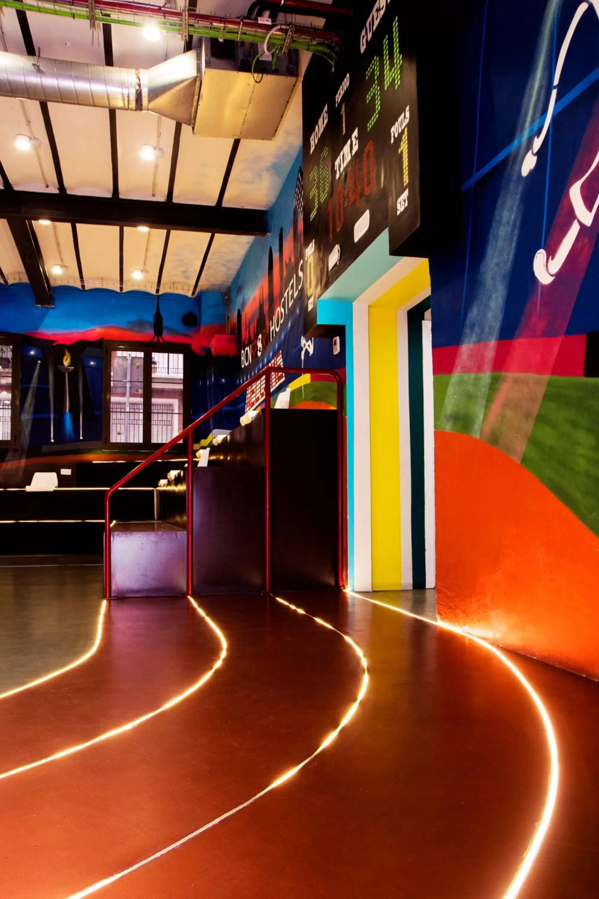 Lobby or reception in BcnSportHostels