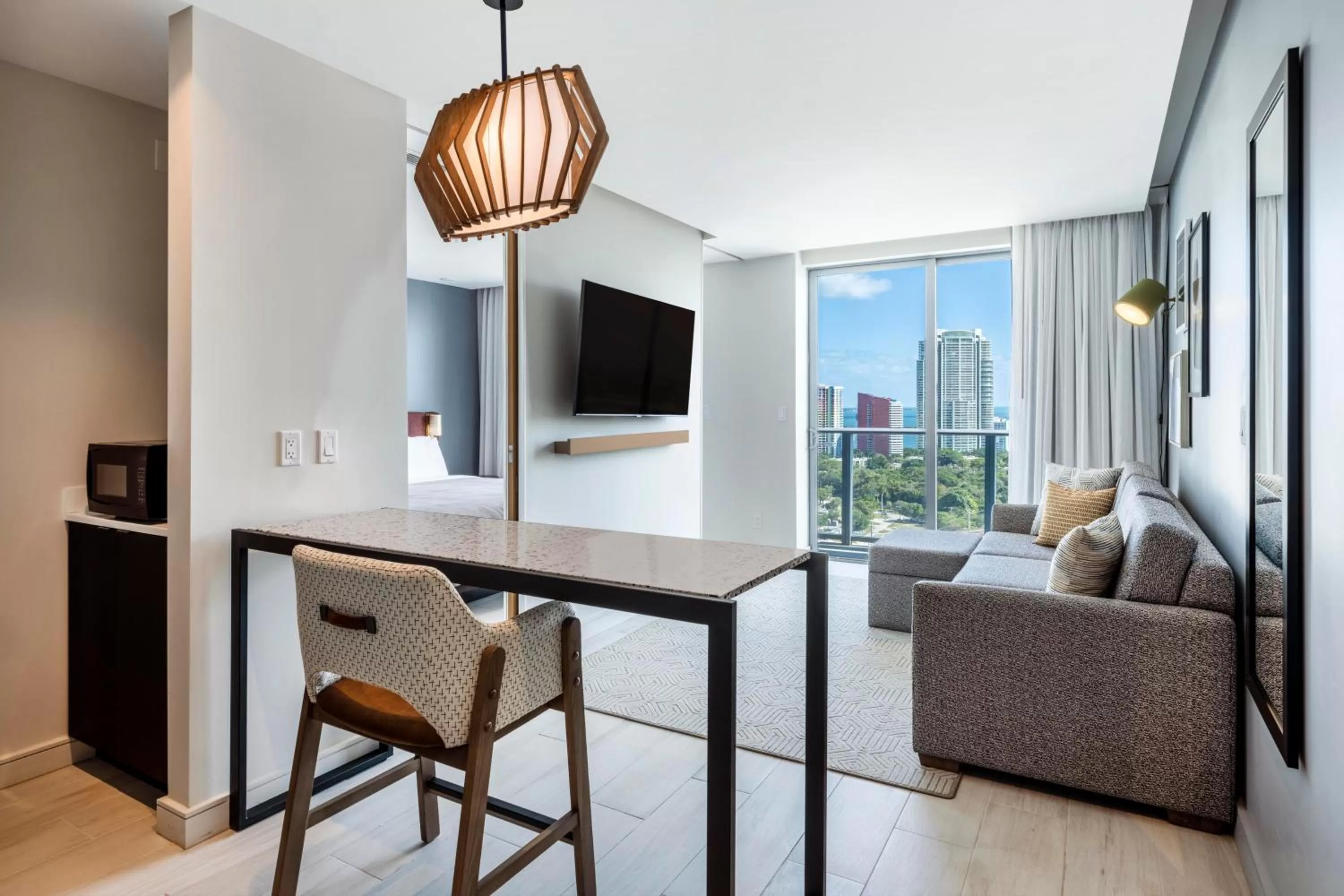 Living room in Atwell Suites Miami Brickell by IHG