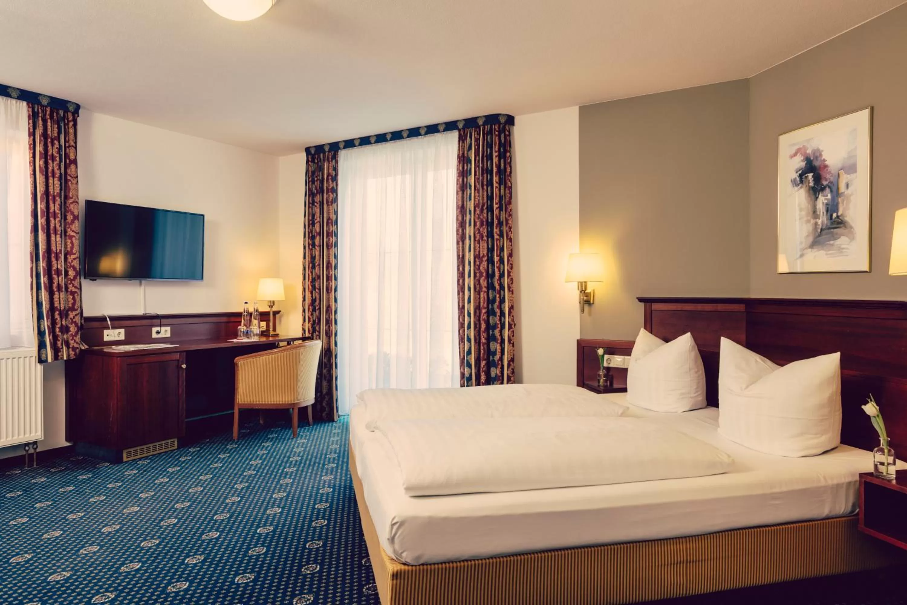 Photo of the whole room, Bed in Landhotel Hallnberg