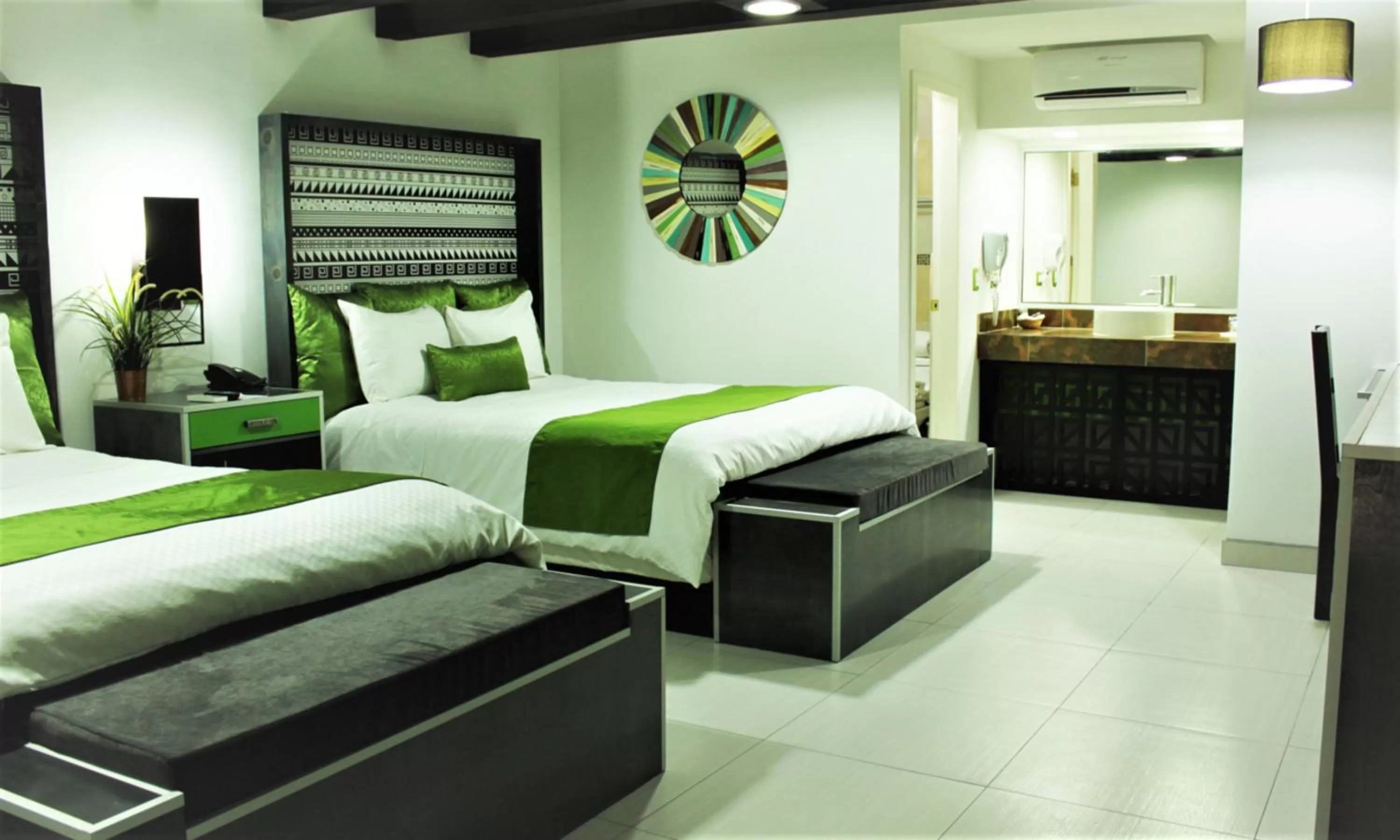 Bed in Baja Inn Hoteles Rio