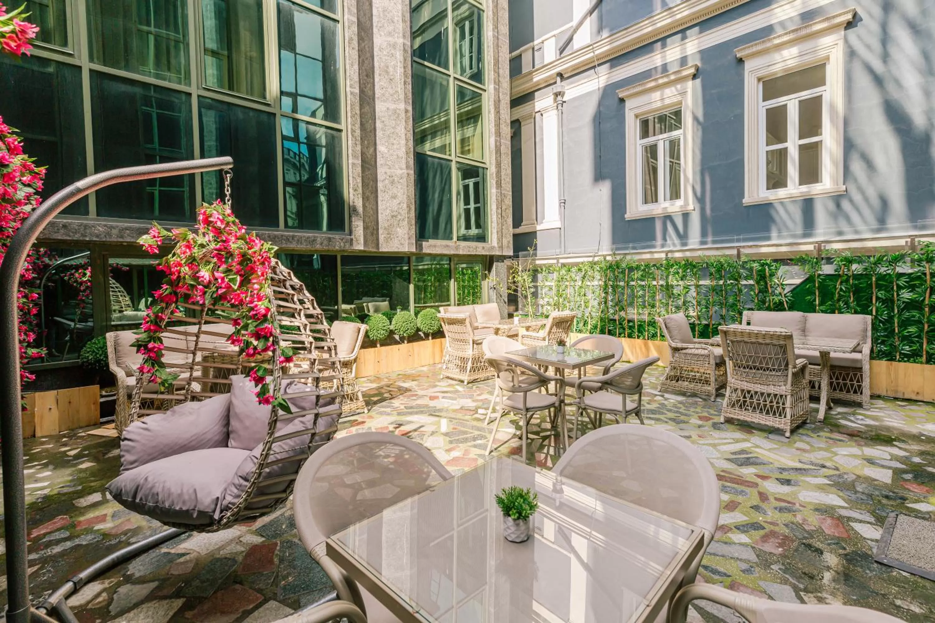 Patio in Marble Hotel