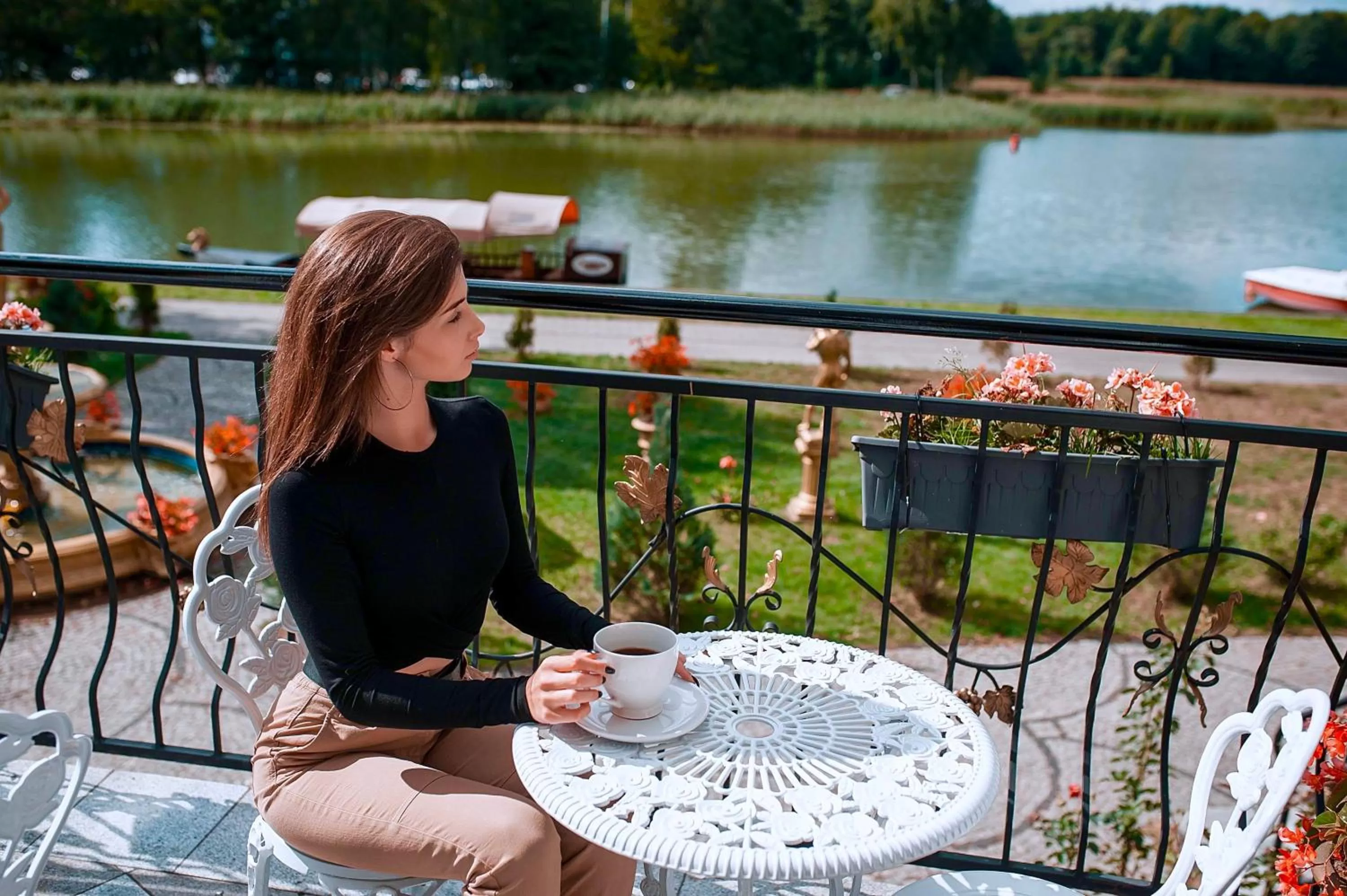 Balcony/Terrace in Medical & SPA "Pałac na Wodzie" Falkowski Augustów