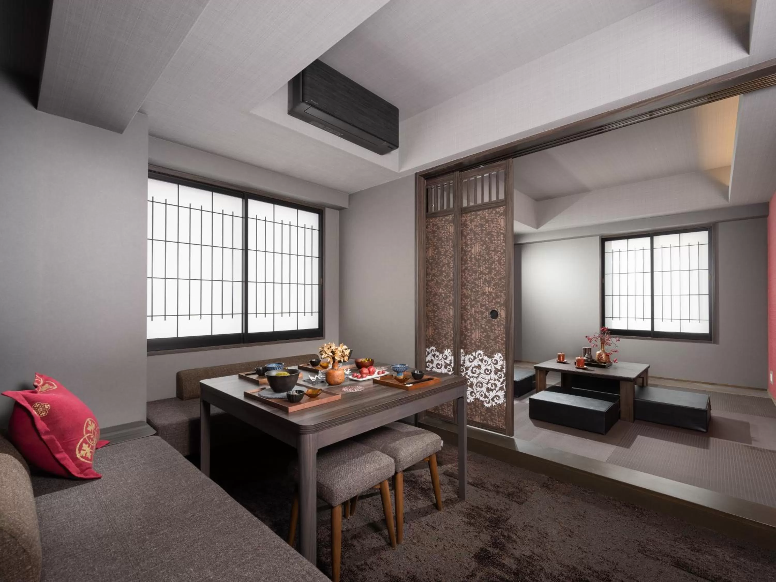 Premium Two-Bedroom Japanese Apartment in MIMARU OSAKA SHINSAIBASHI WEST