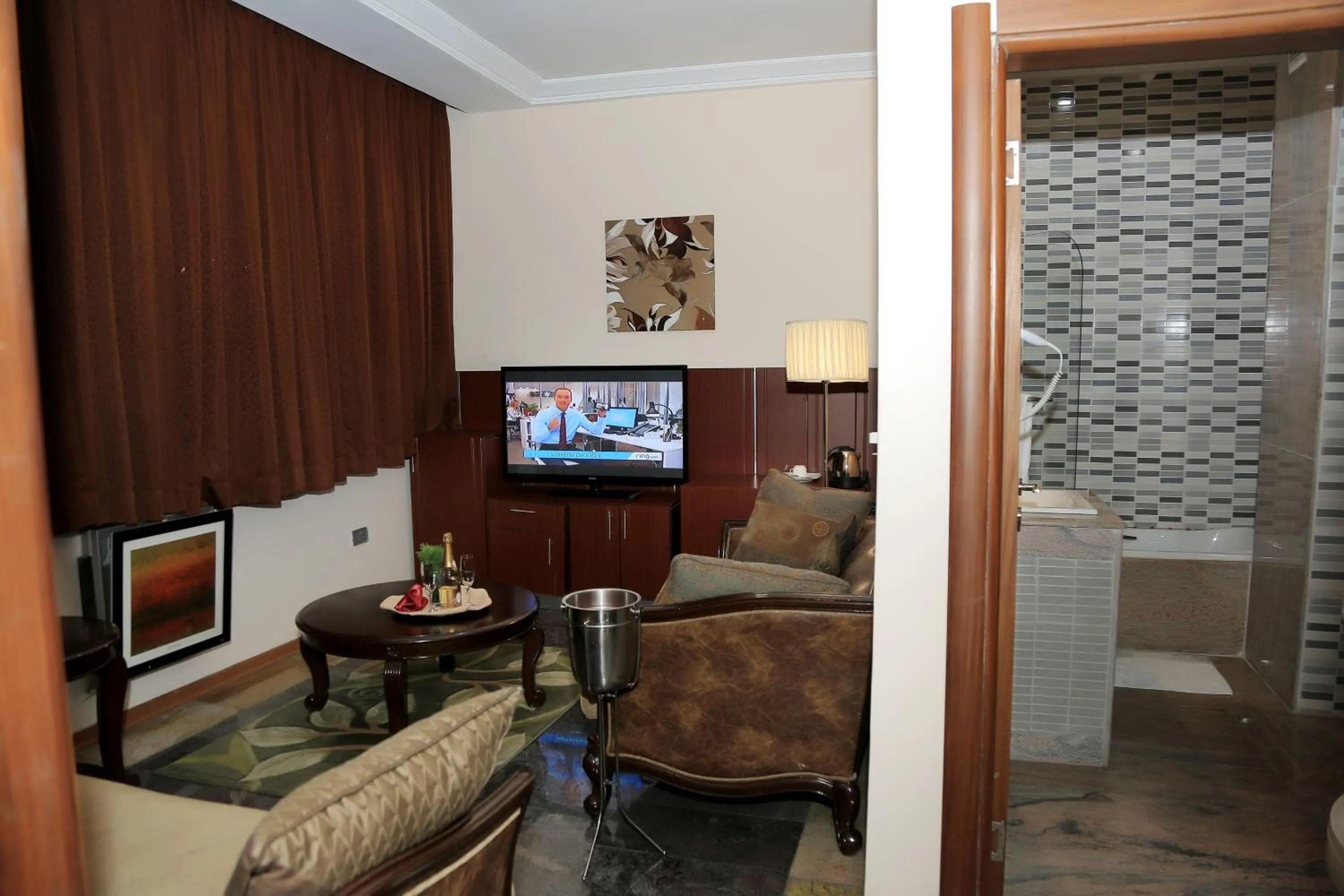 Living room, Seating Area in Swiss International Mabisel Port Harcourt