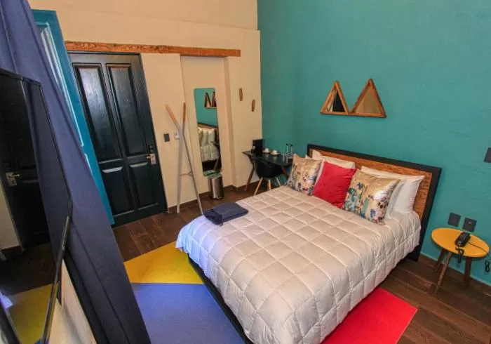 Bed in Antigua Trece Hotel Fusión & SPA