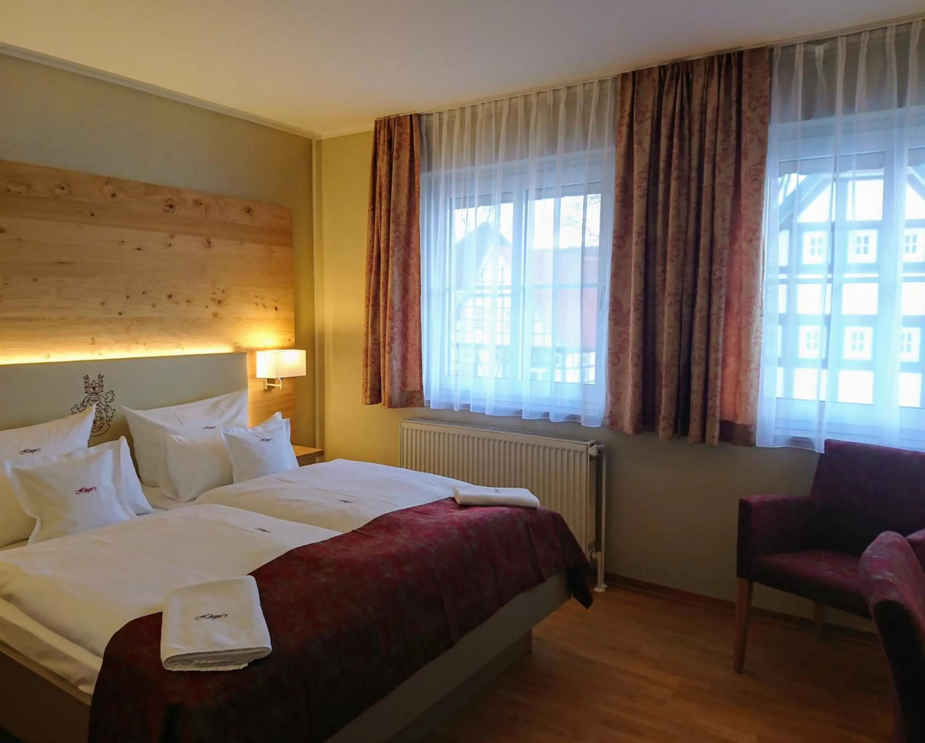 Bed in Höger's Hotel & Restaurant