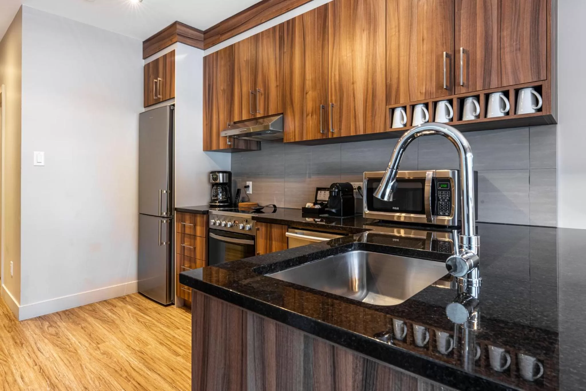 Kitchen or kitchenette in Le Viking Resort