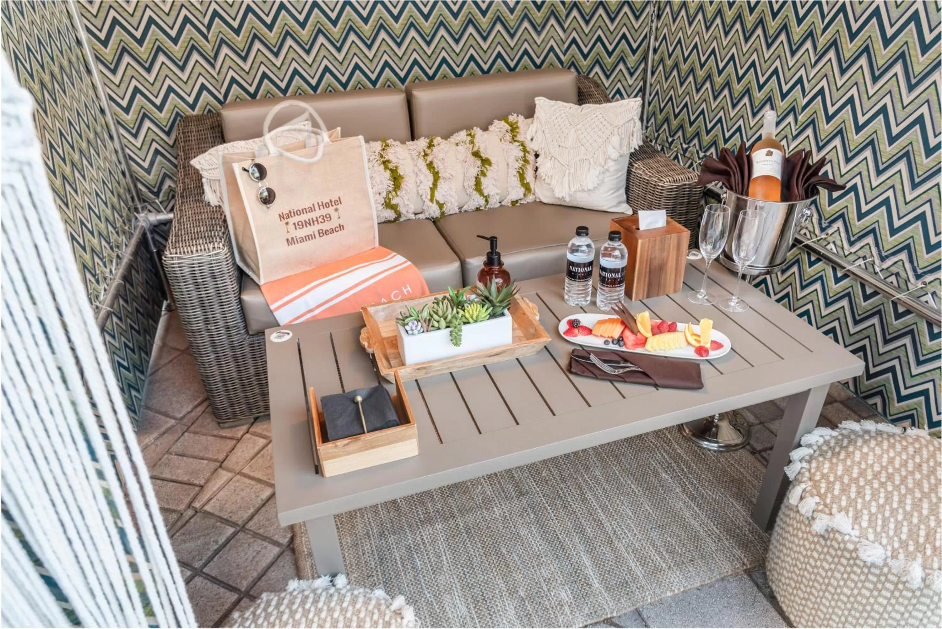 Patio in National Hotel, An Adult Only Oceanfront Resort