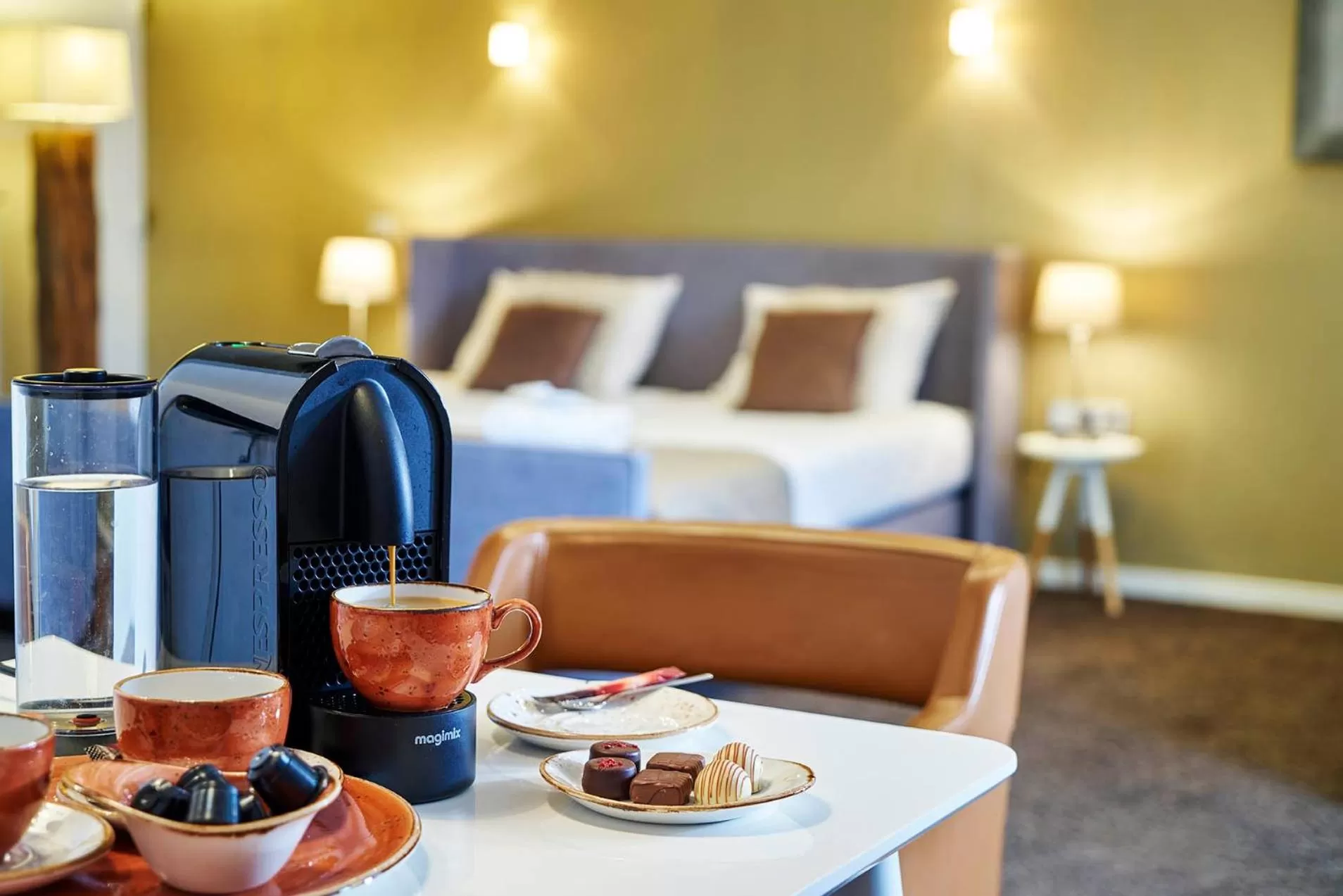 Bed in Saillant Hotel Maastricht City Centre - Auping Hotel Partner