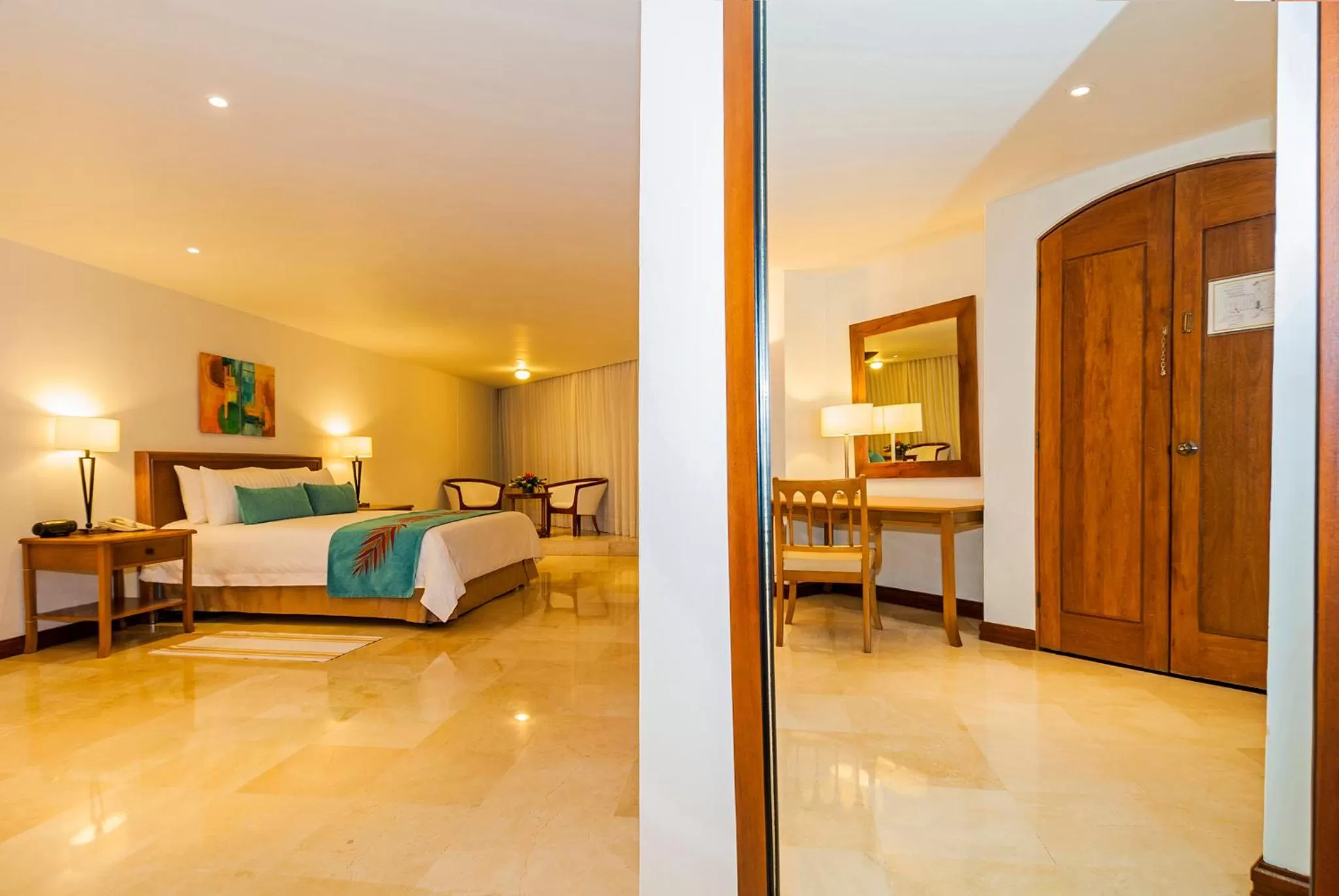 Bed in Hotel Almirante Cartagena Colombia