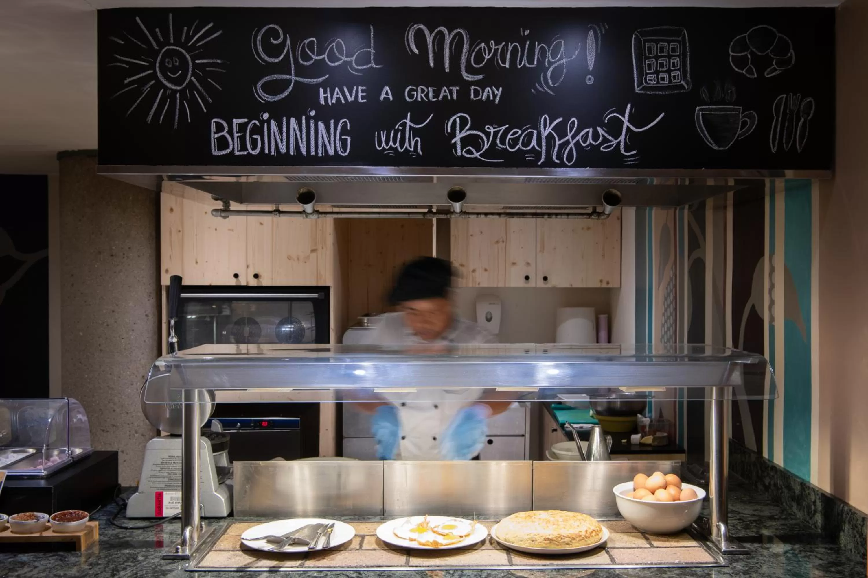 Buffet breakfast in Catalonia Eixample 1864