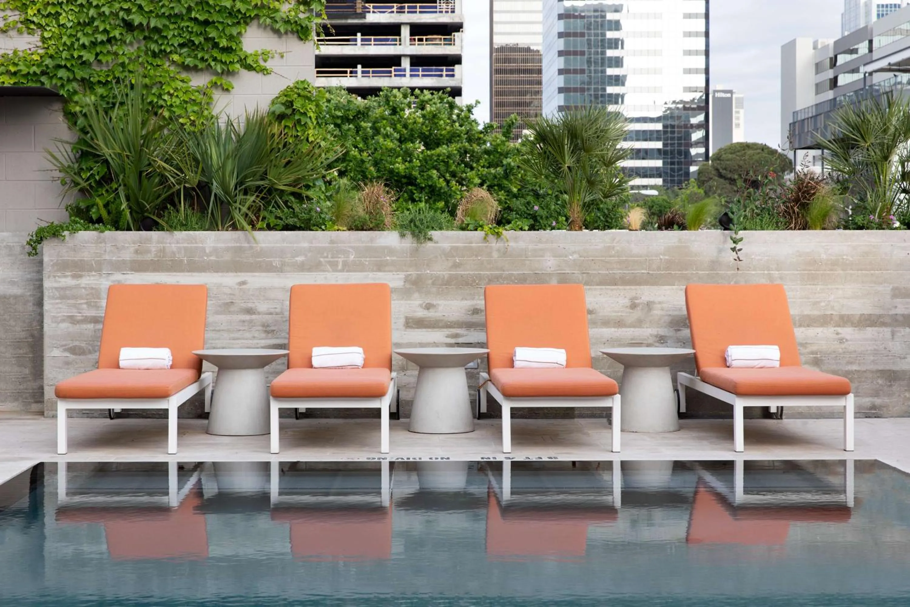 Pool view in Canopy By Hilton Austin Downtown