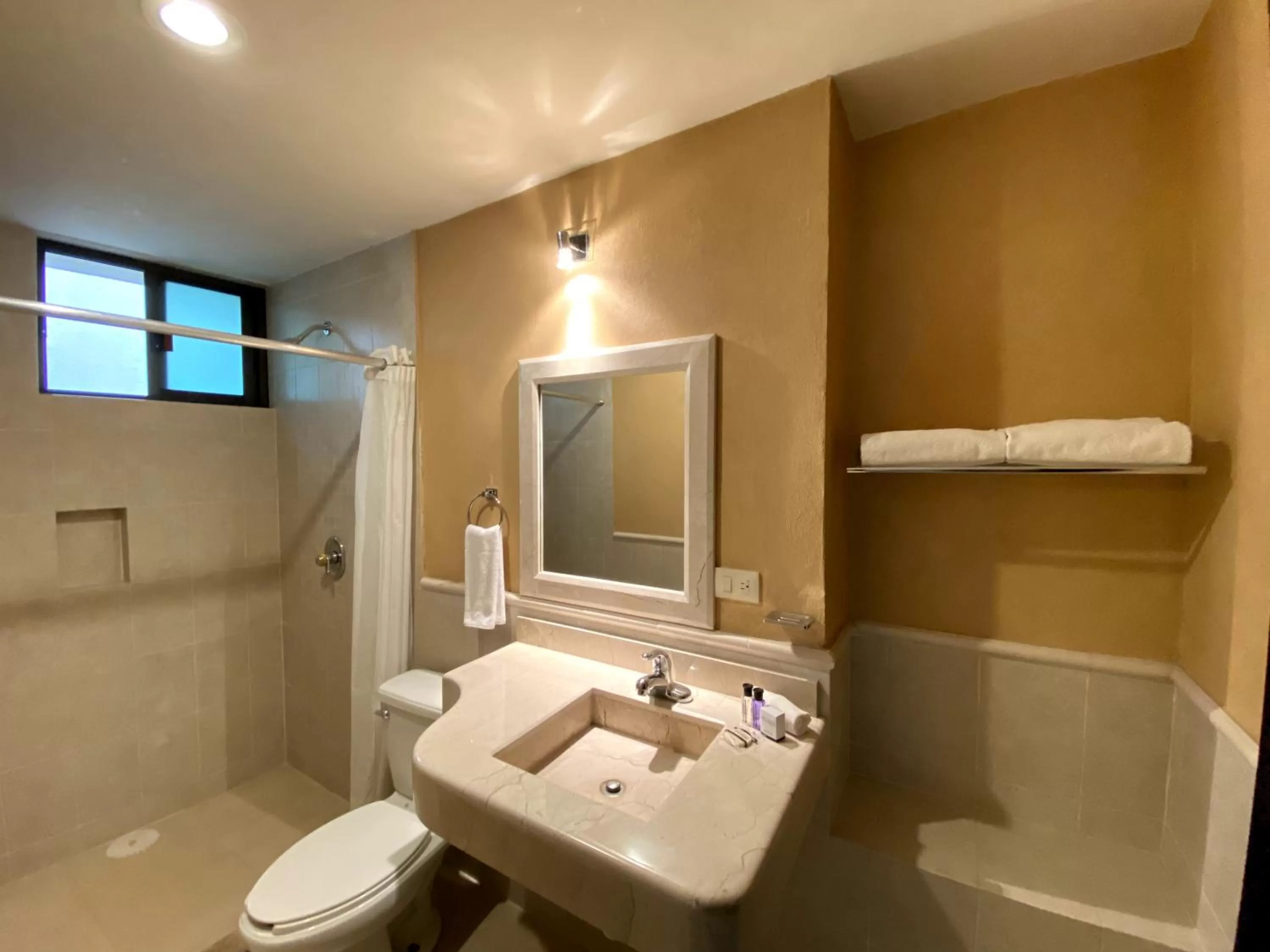 Toilet in Hotel Escala Puebla Centro