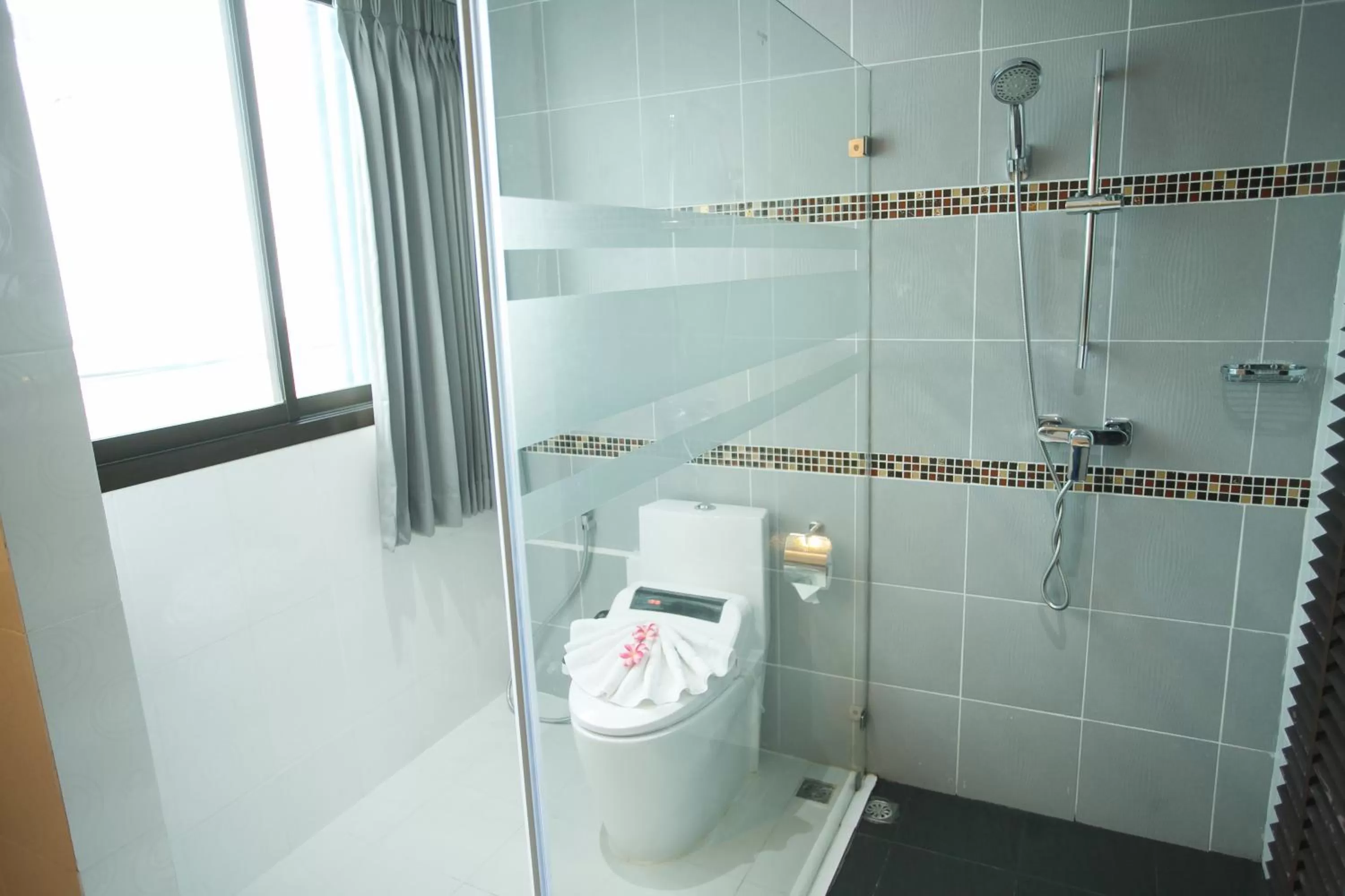 Toilet in Grand Pink Hotel Hatyai