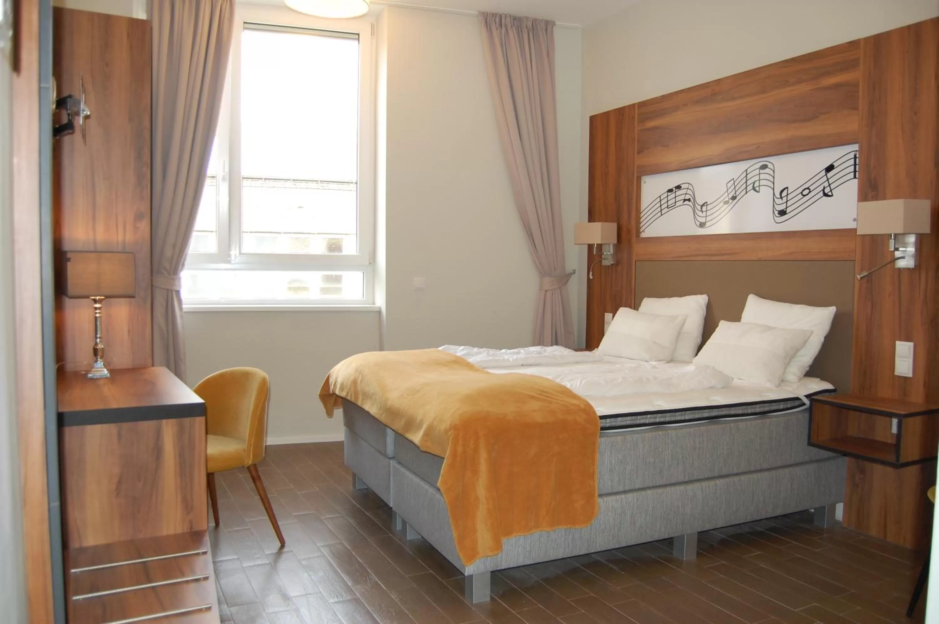 Bed in Apollo Hotel Vienna