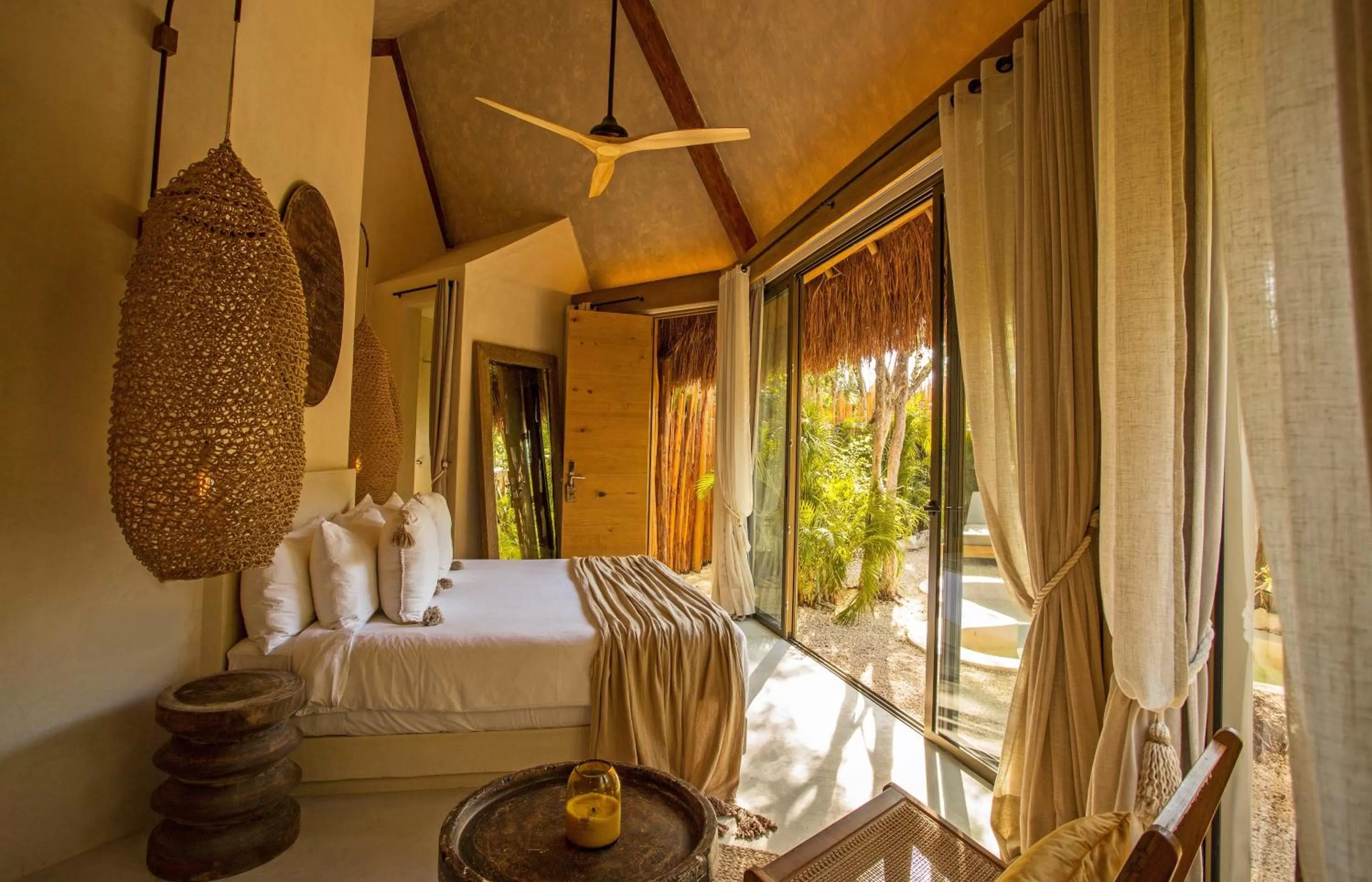 Bed in Hotel Muaré Tulum Wellness and Spa