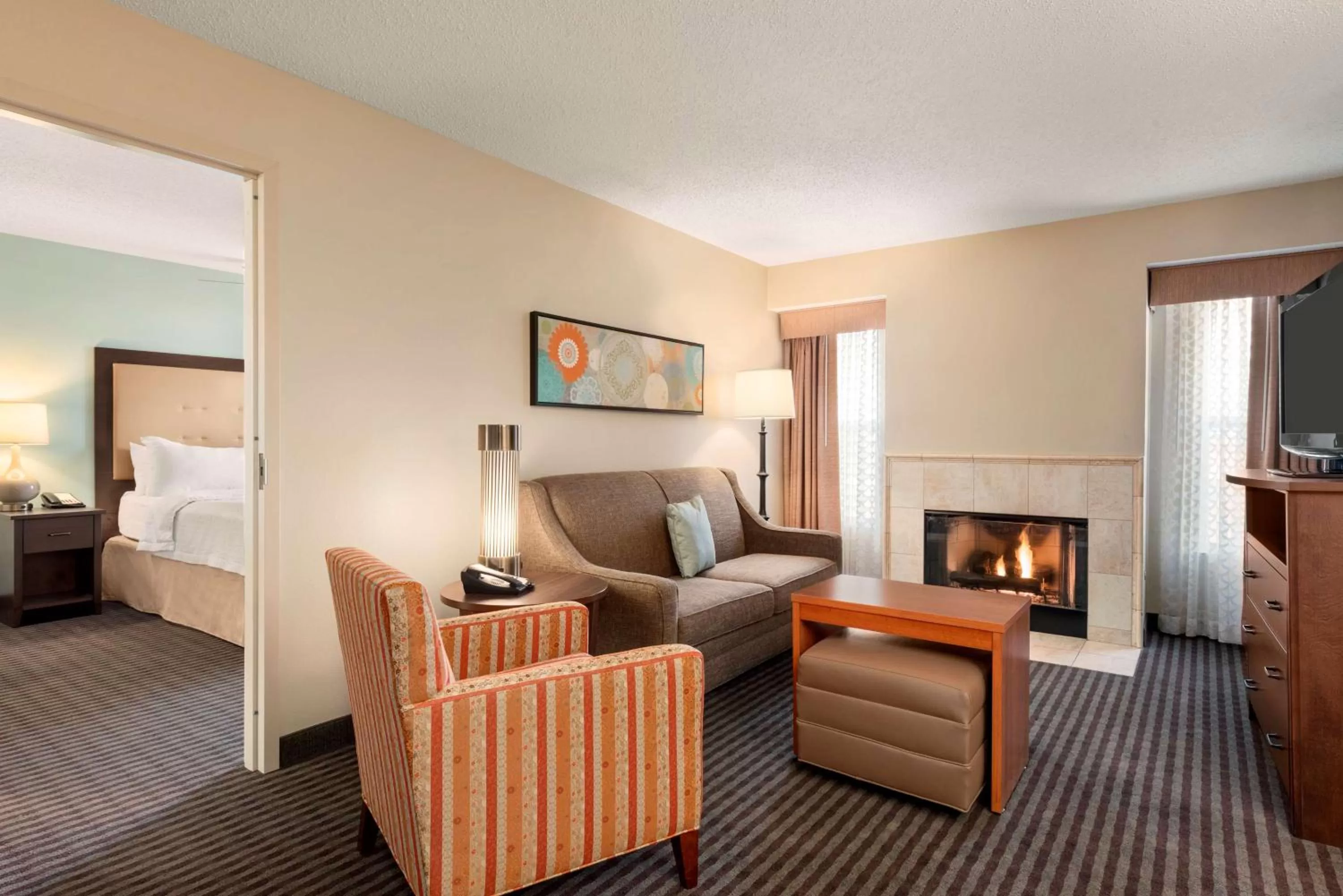 Living room in Homewood Suites by Hilton Columbus-Hilliard