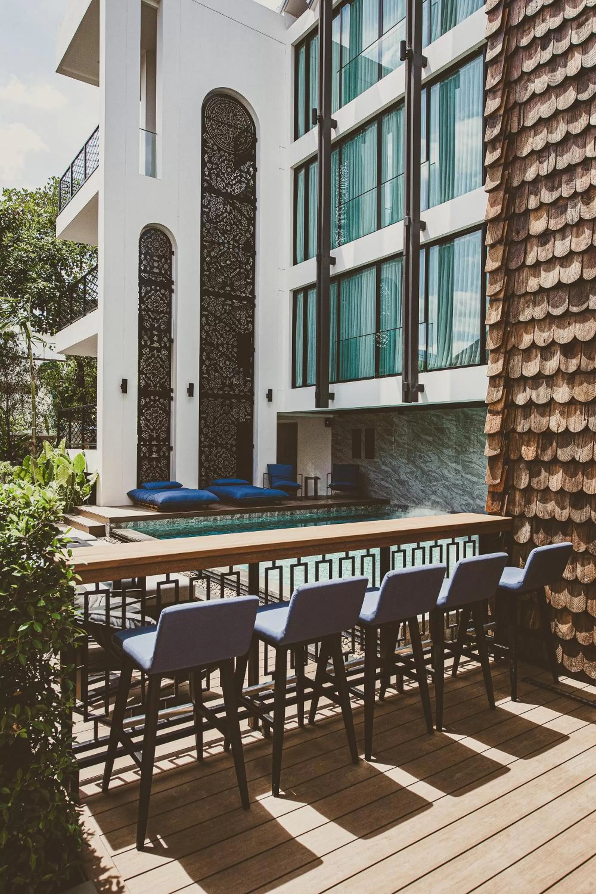 Pool view in THEE Vijit Lanna by TH District