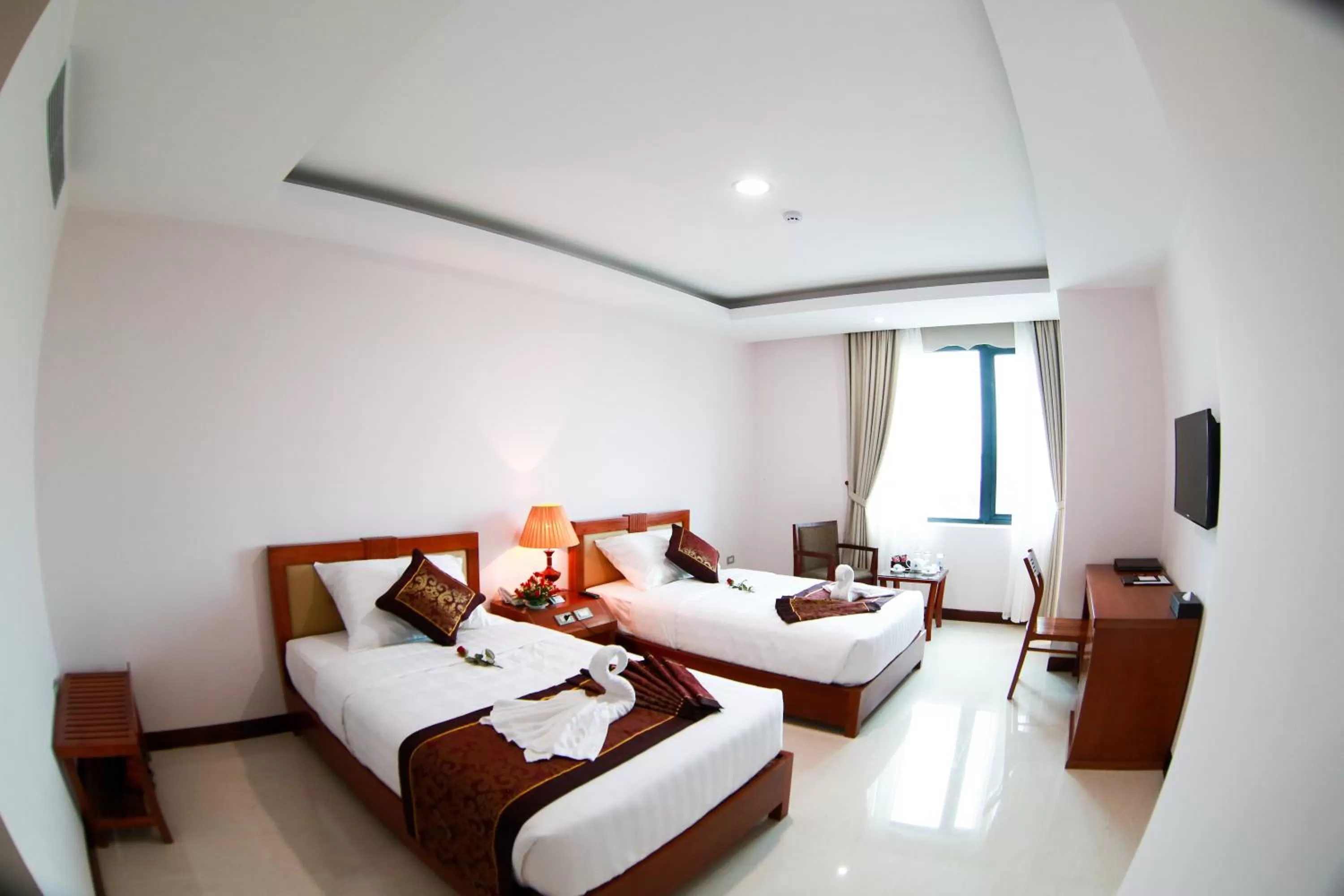 Bed in Kim Thai Hotel