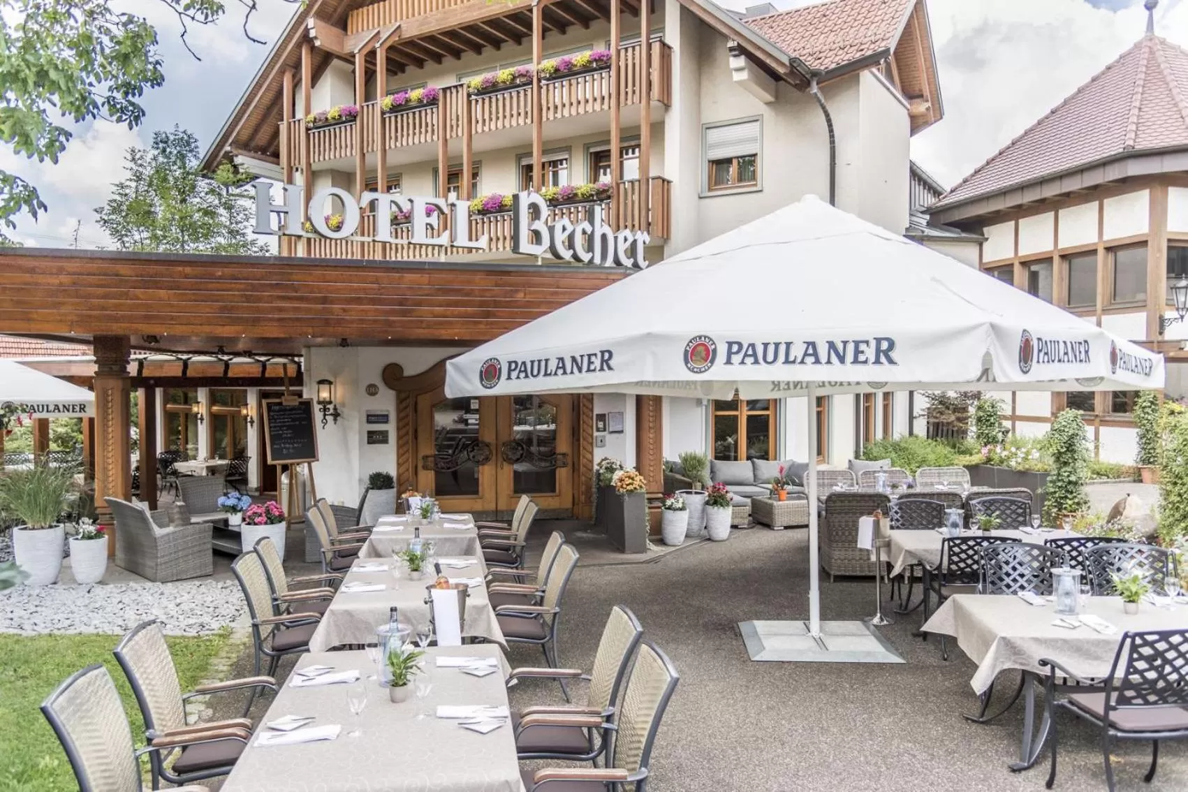 Balcony/Terrace in Hotel & Restaurant Becher