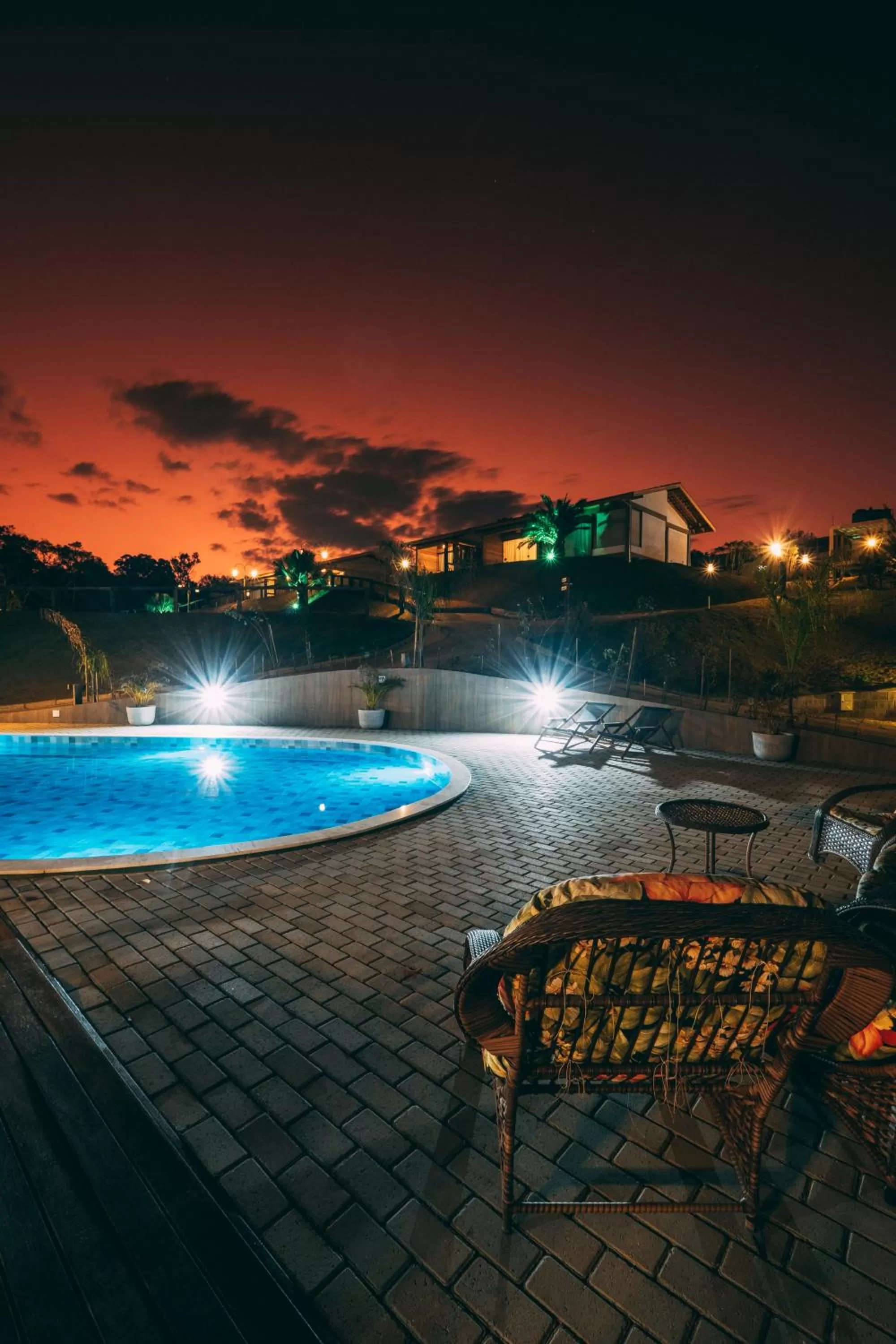 Swimming pool in Pousada Trem Chic