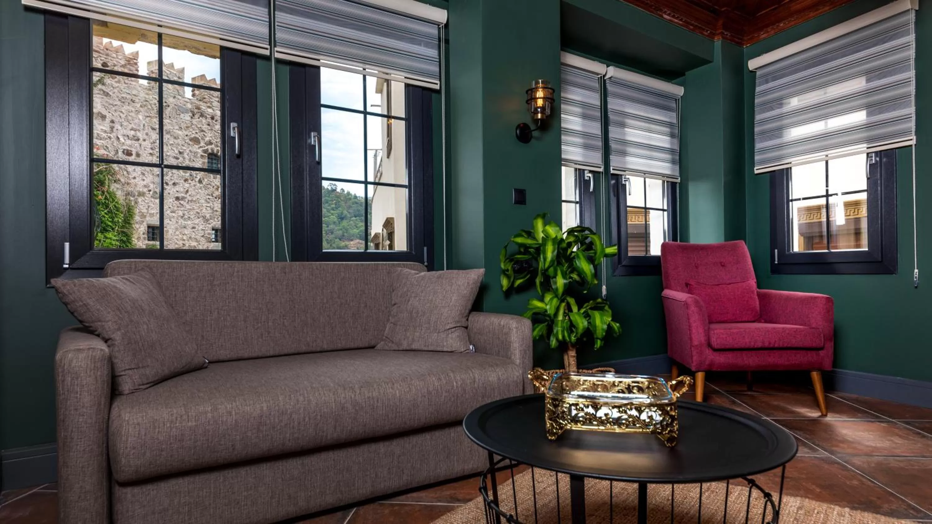 Seating area in Sunset Hotel Marmaris