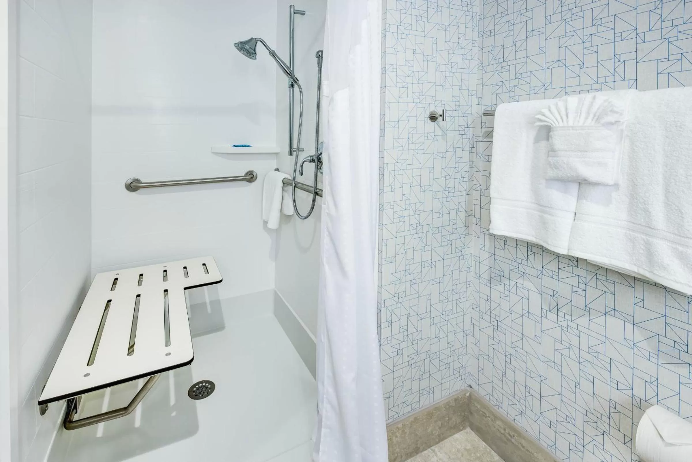 Shower in Holiday Inn Express Woodbridge by IHG