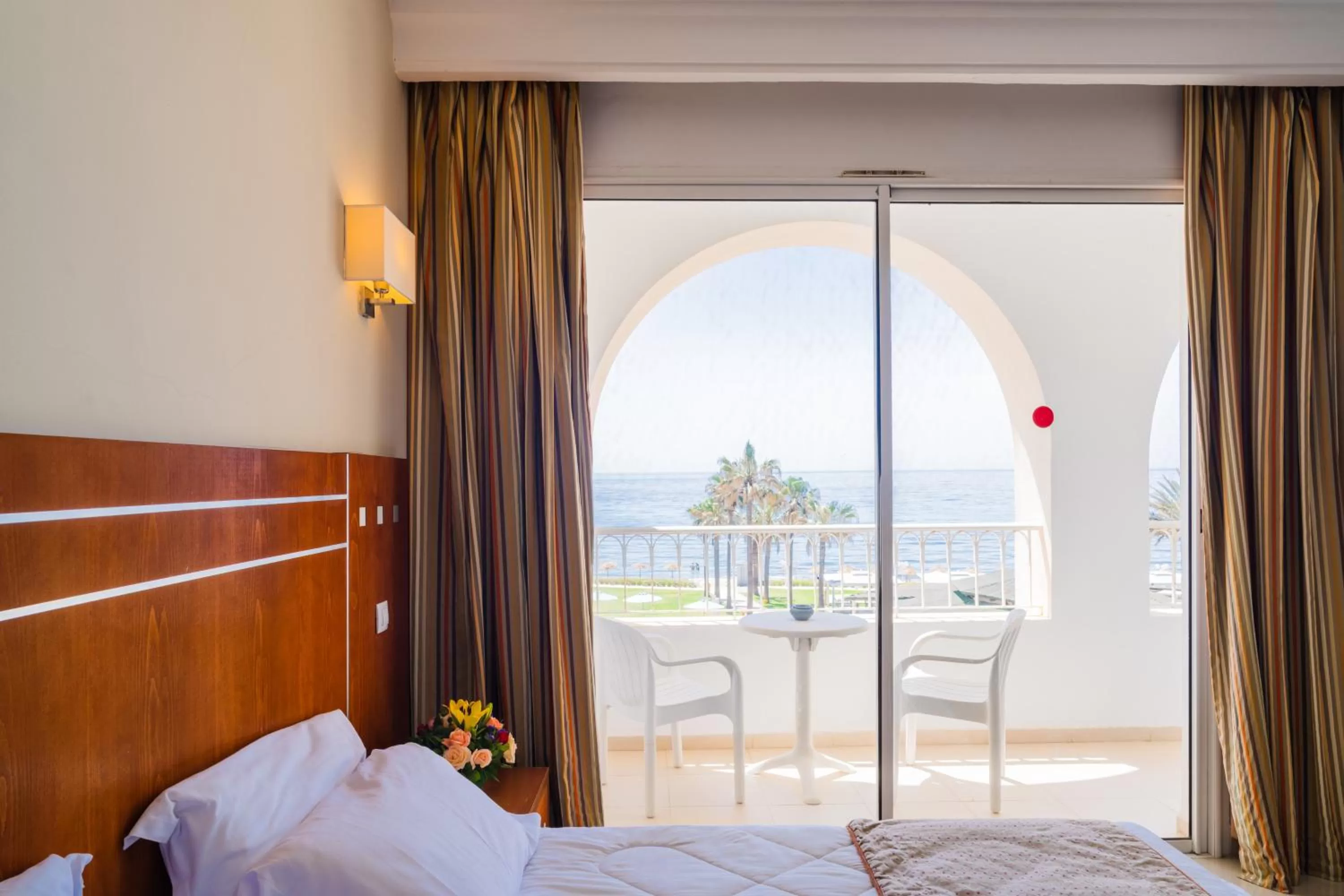 Bed in Khayam Garden Beach Resort & Spa