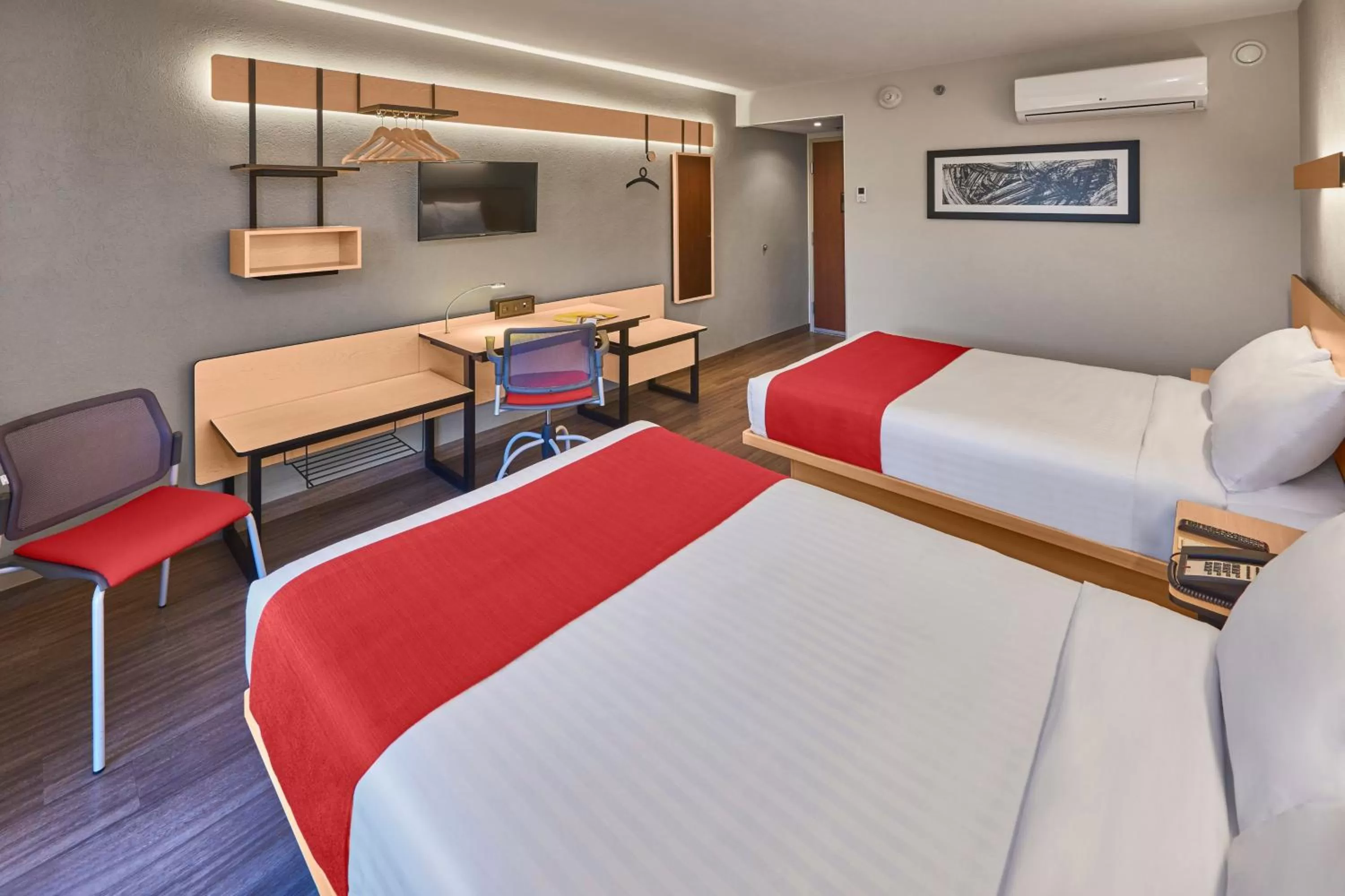 Bedroom, Bed in City Express by Marriott Celaya Galerias