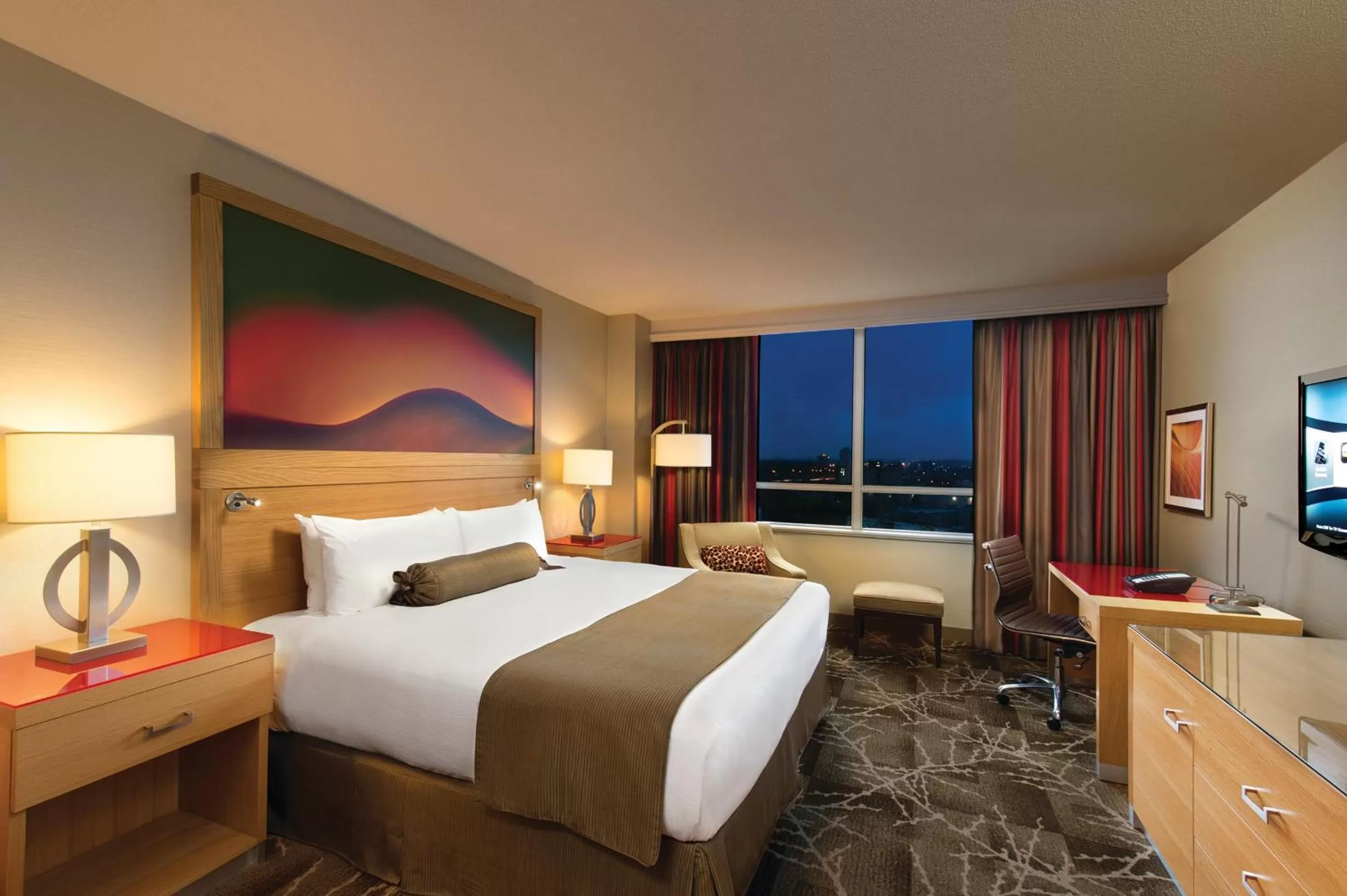 Photo of the whole room, Bed in River Rock Casino Hotel