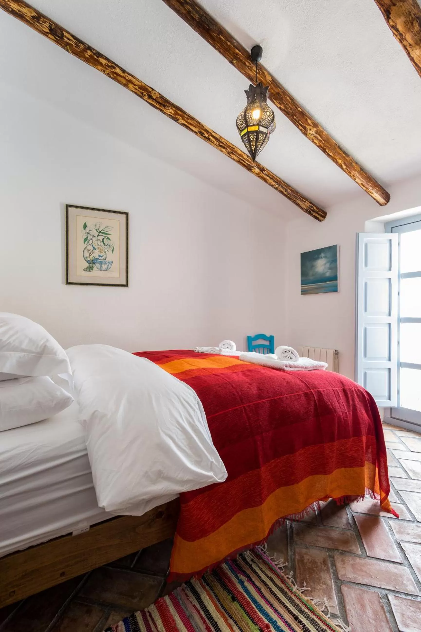 Bedroom, Bed in Casa Higueras