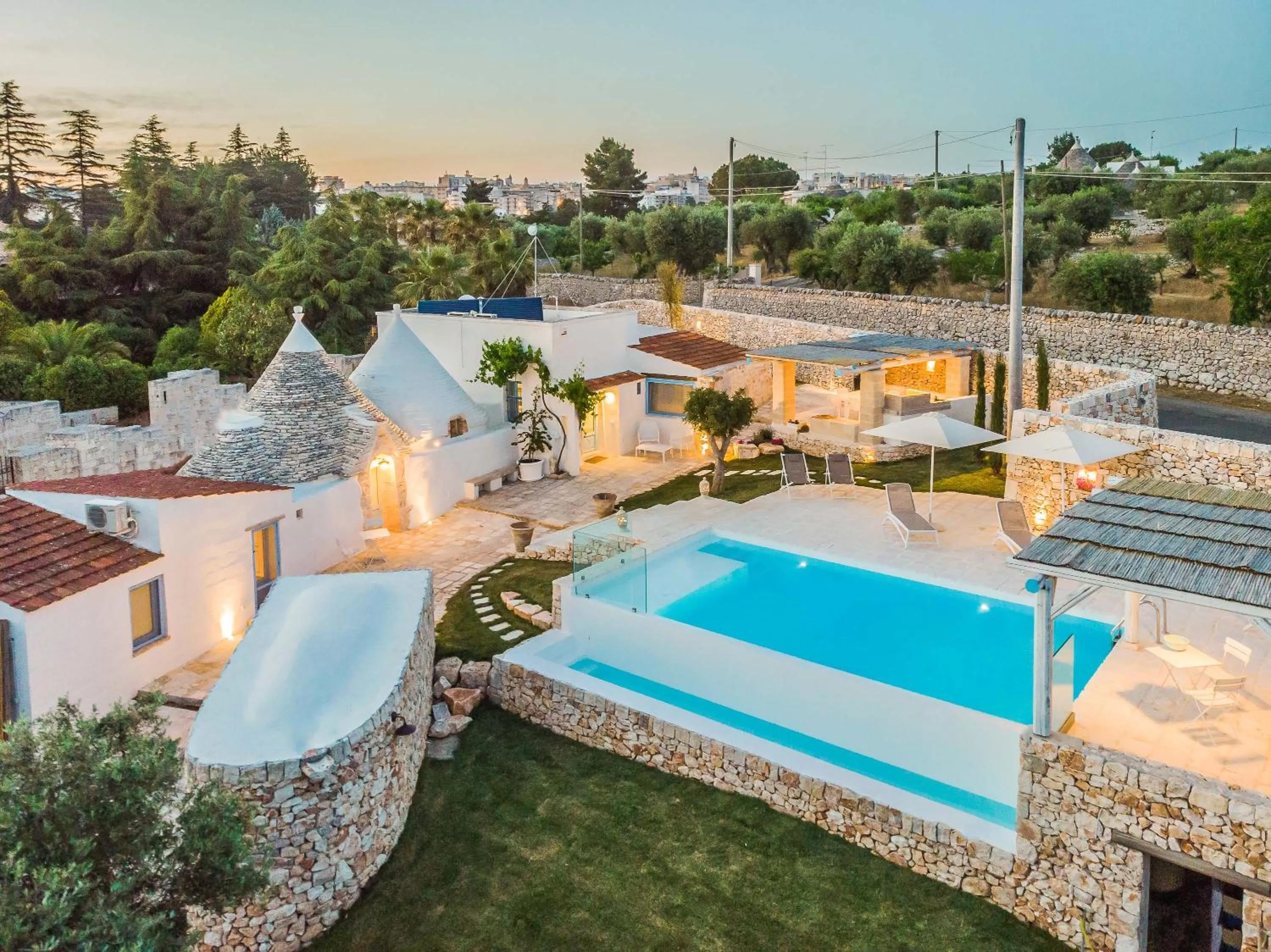 Bird's eye view in Trulli Terra Magica