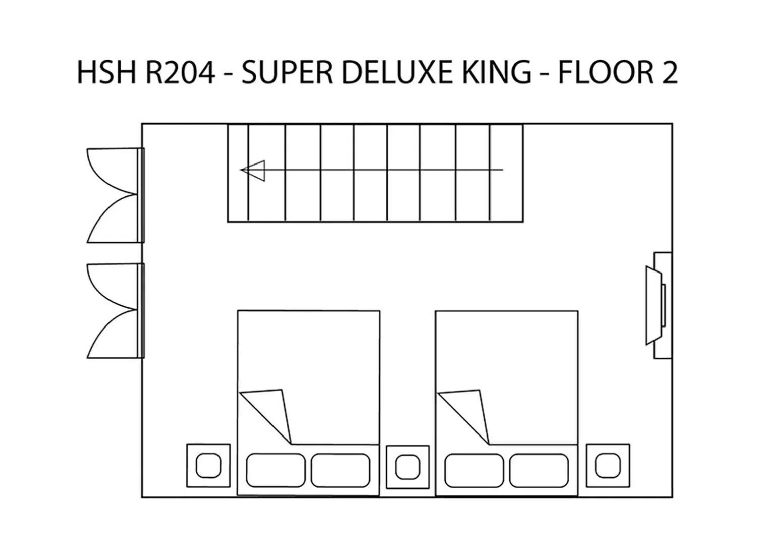 Floor plan in Heeren Straits Hotel
