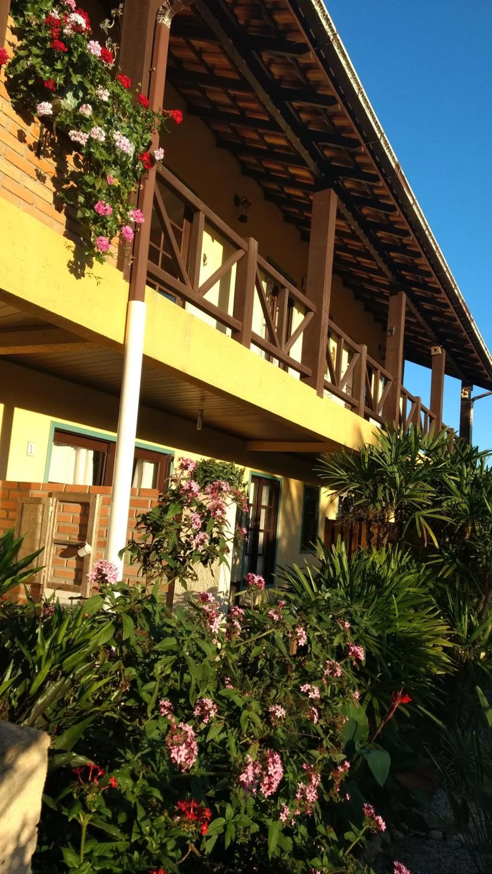 Garden view in Pousada Santa Genoveva campeche