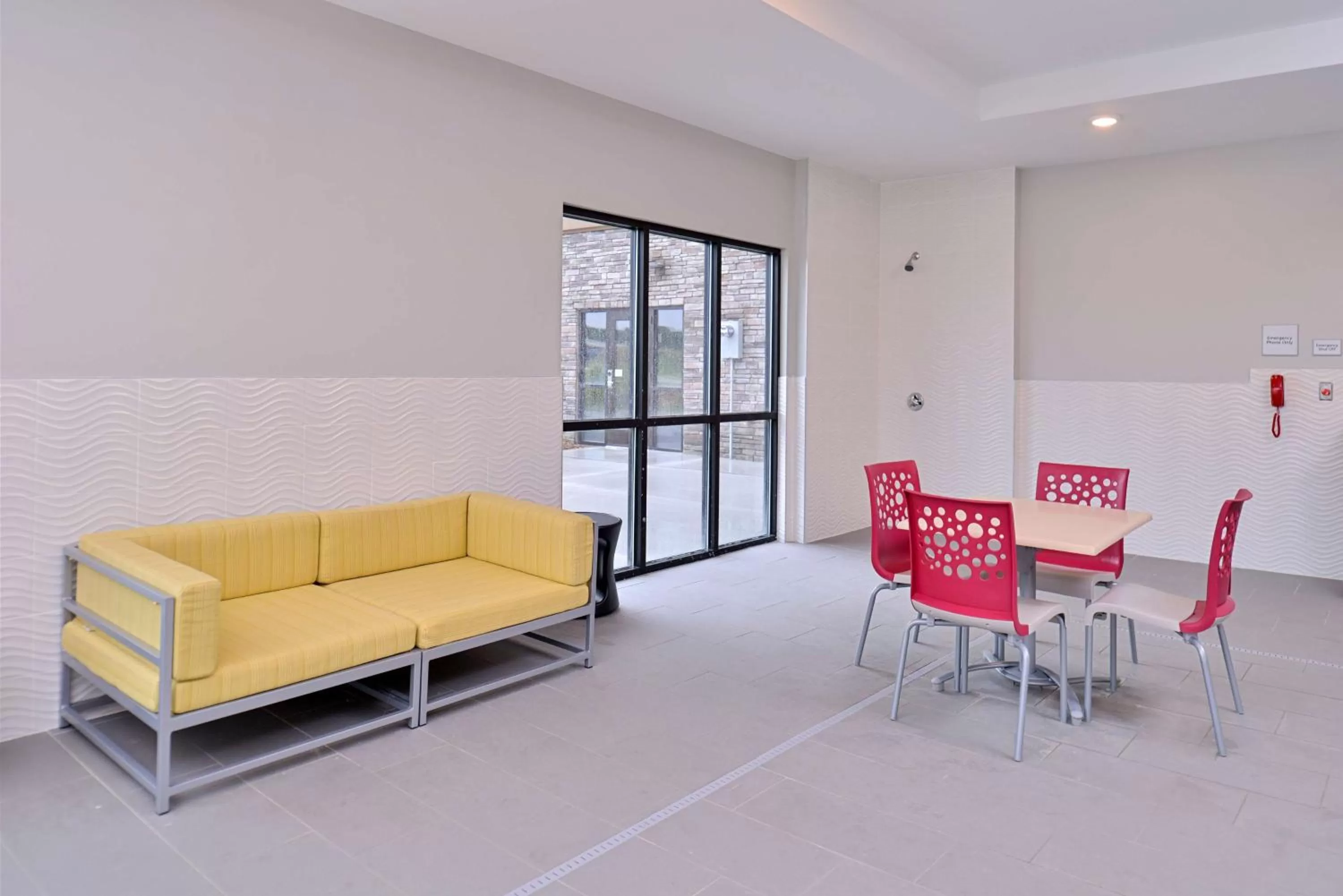 Pool view in Hampton Inn and Suites Ames, IA