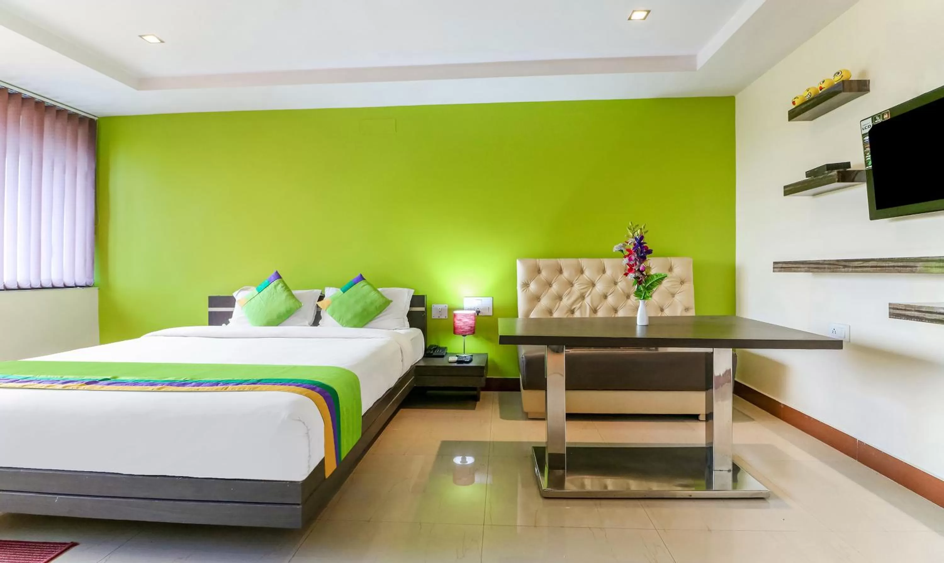 Bedroom, Bed in Treebo Concerto Residentia