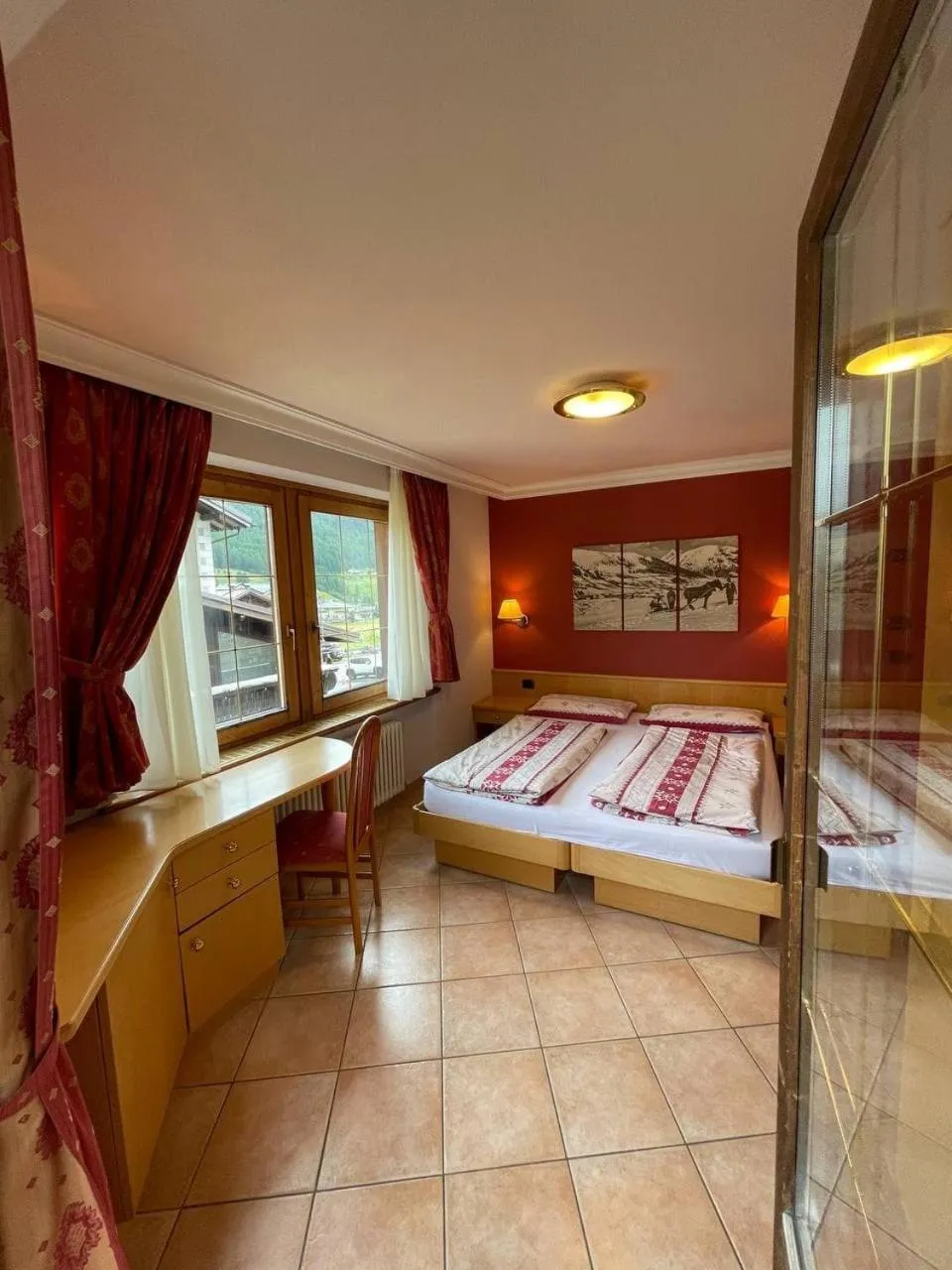 Bed in Hotel Garni Rin Da Rin