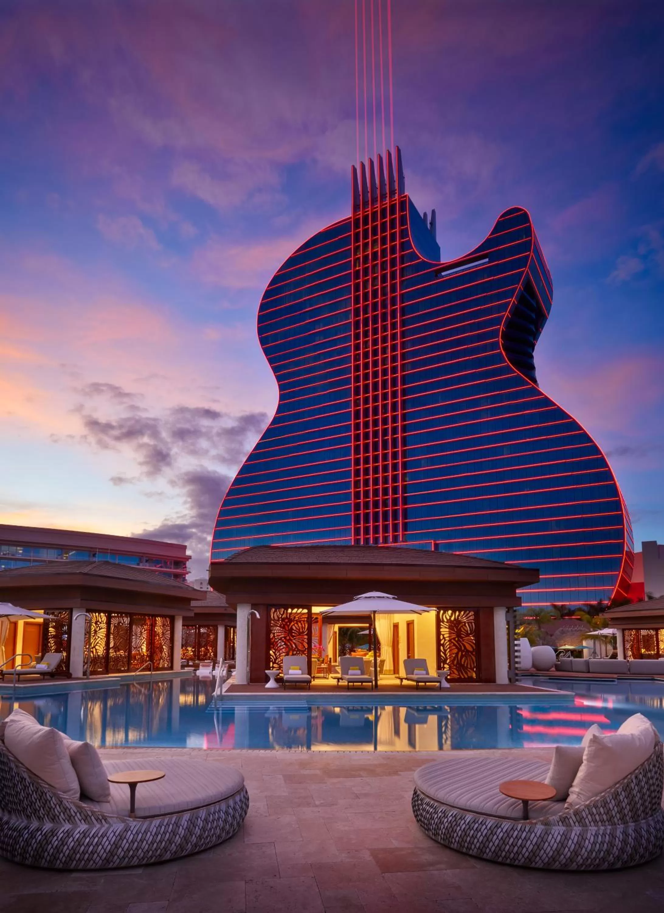 Property building in The Guitar Hotel at Seminole Hard Rock Hotel & Casino