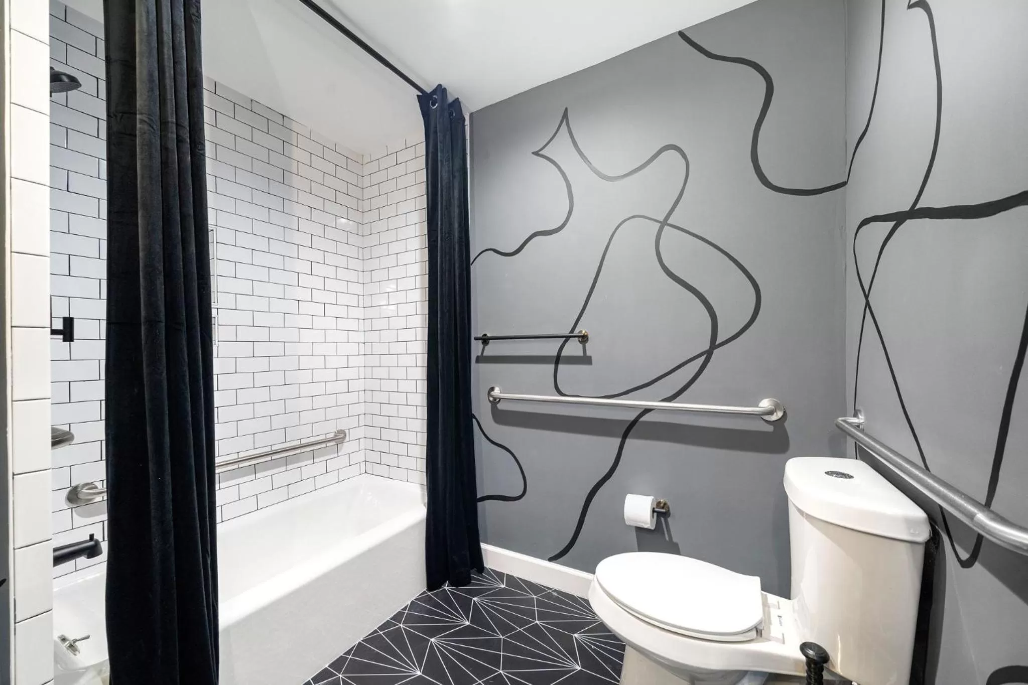 Shower in Wanderstay Boutique Hotel