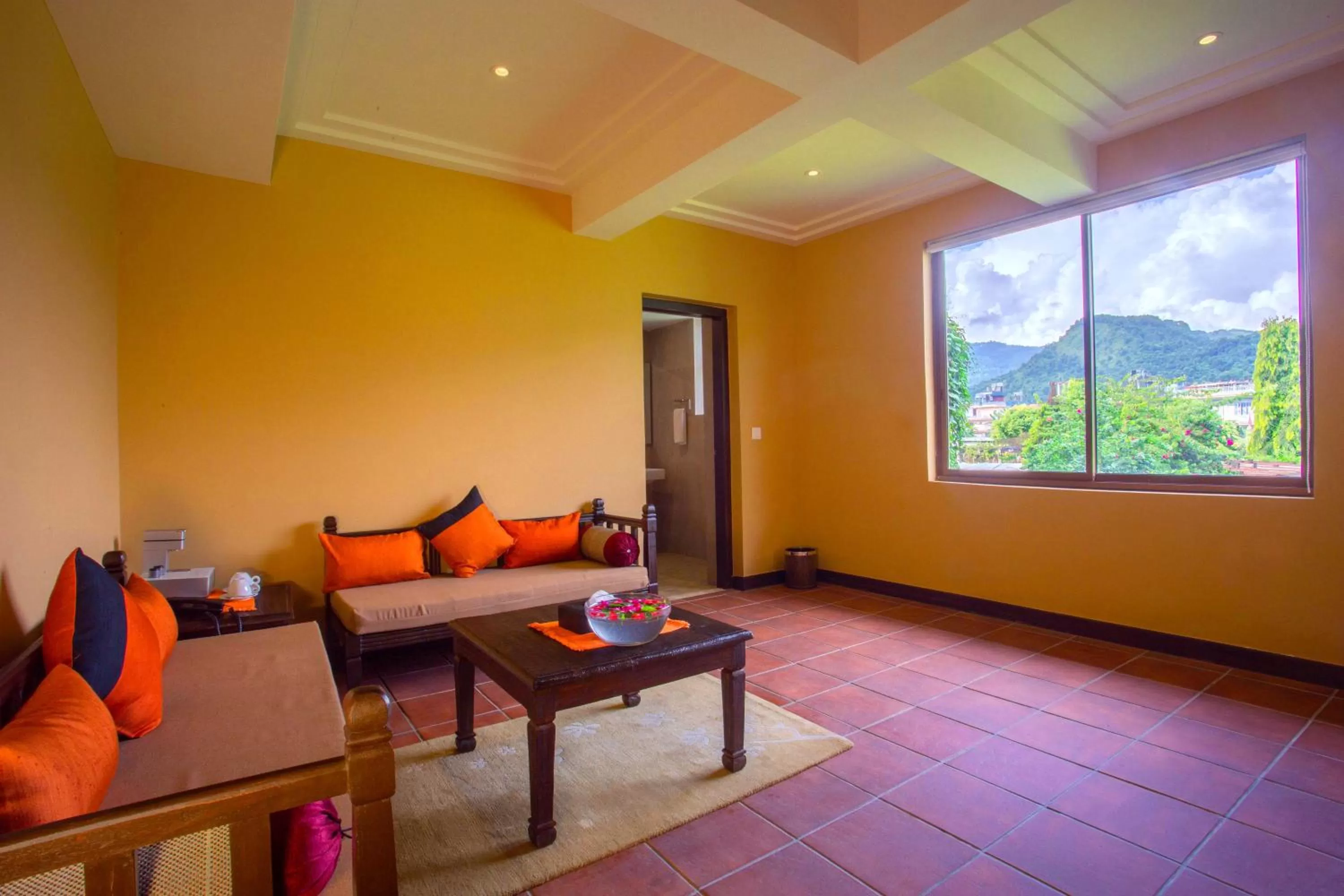 Living room in Temple Tree Resort & Spa, Pokhara